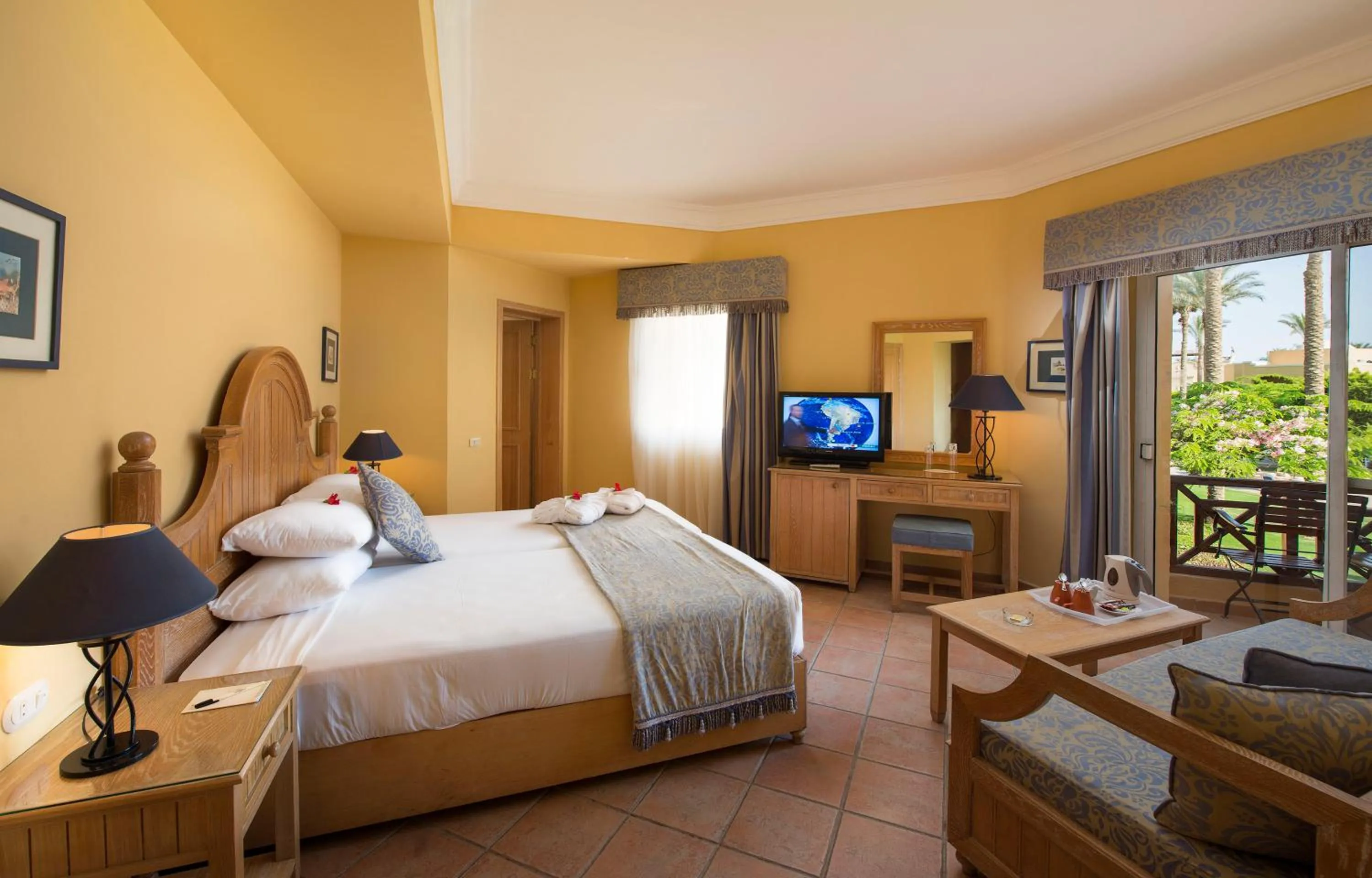 Bed in Stella Sea Club Hotel