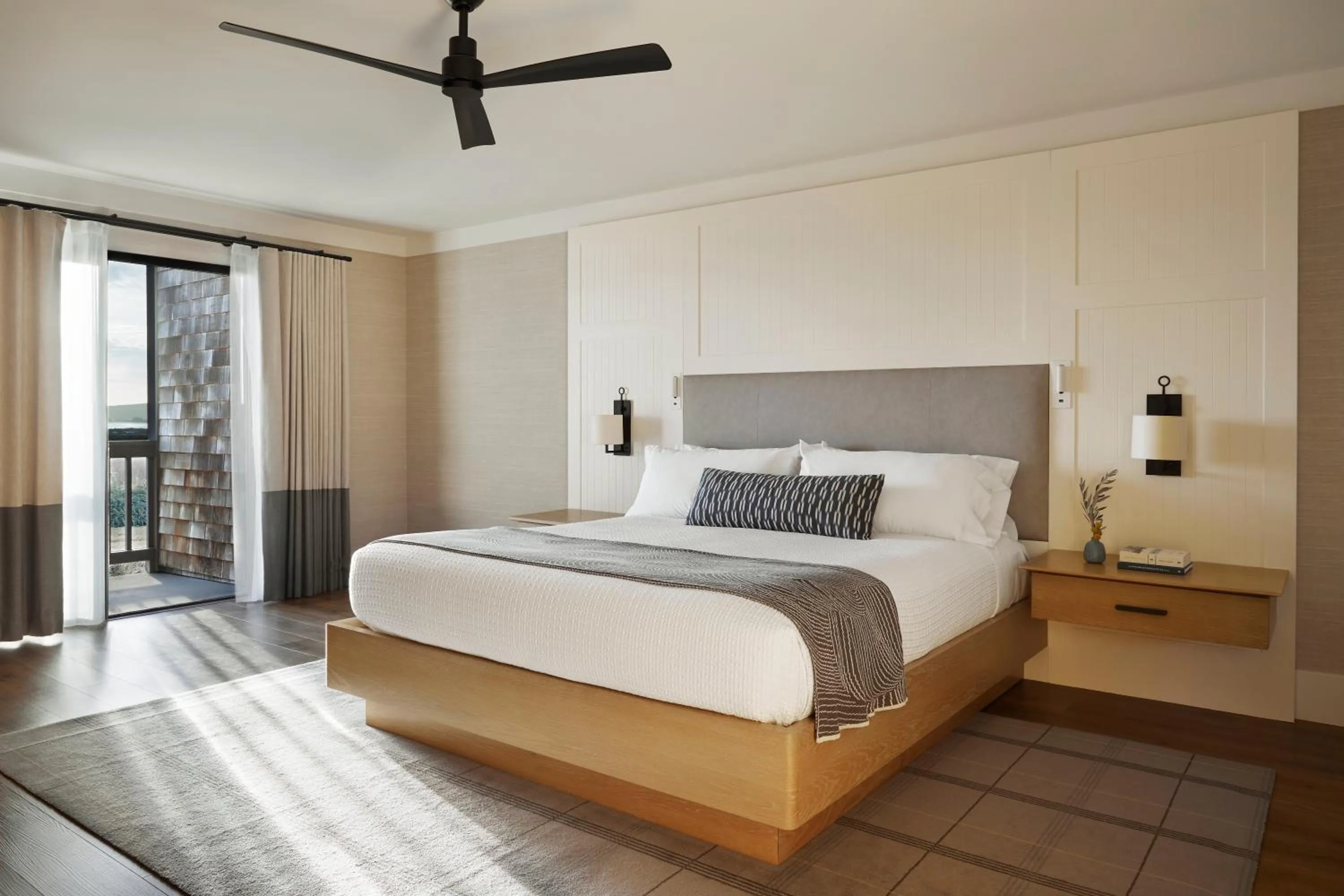 Bed in The Lodge at Bodega Bay