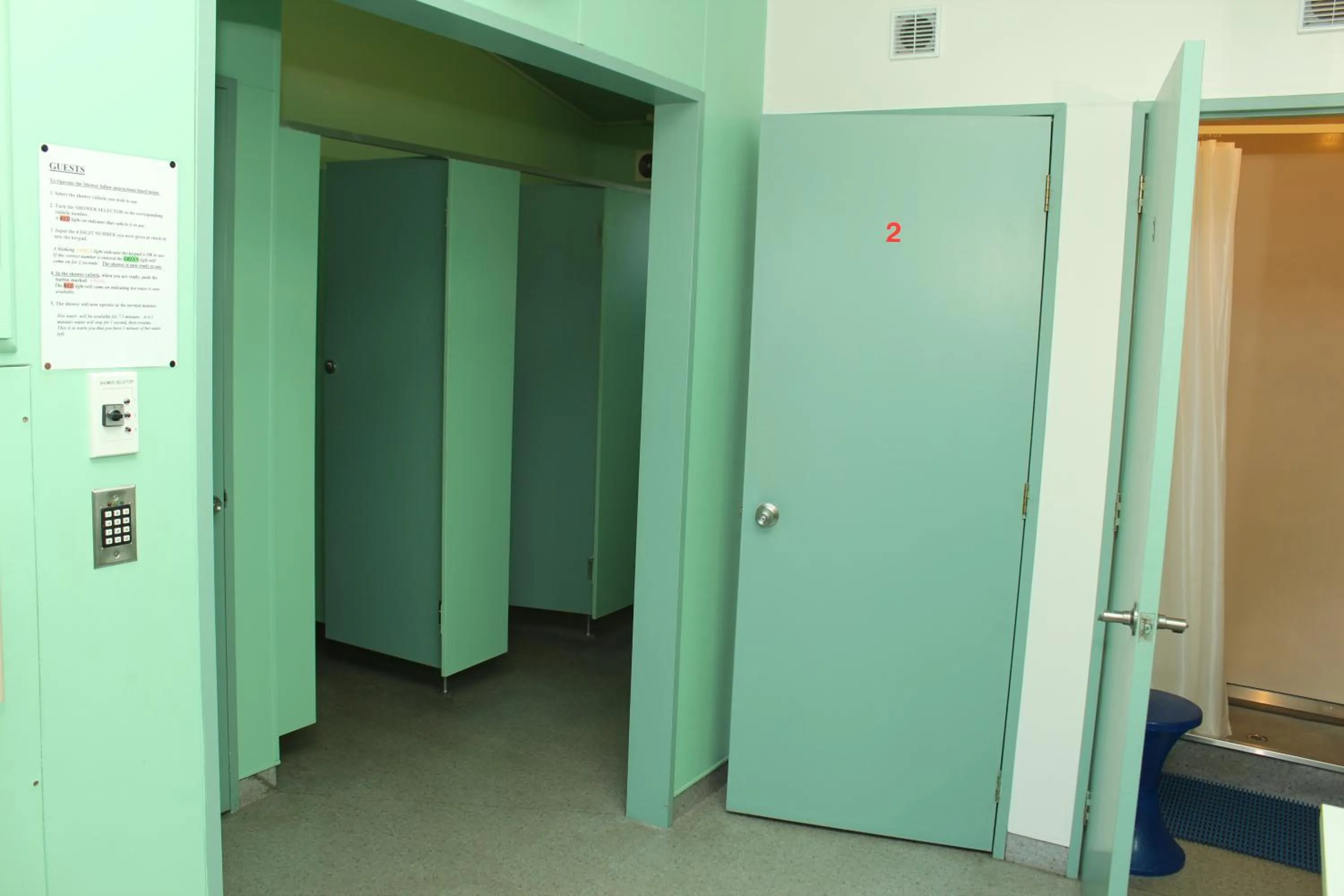 Shower in Central City Camping Park