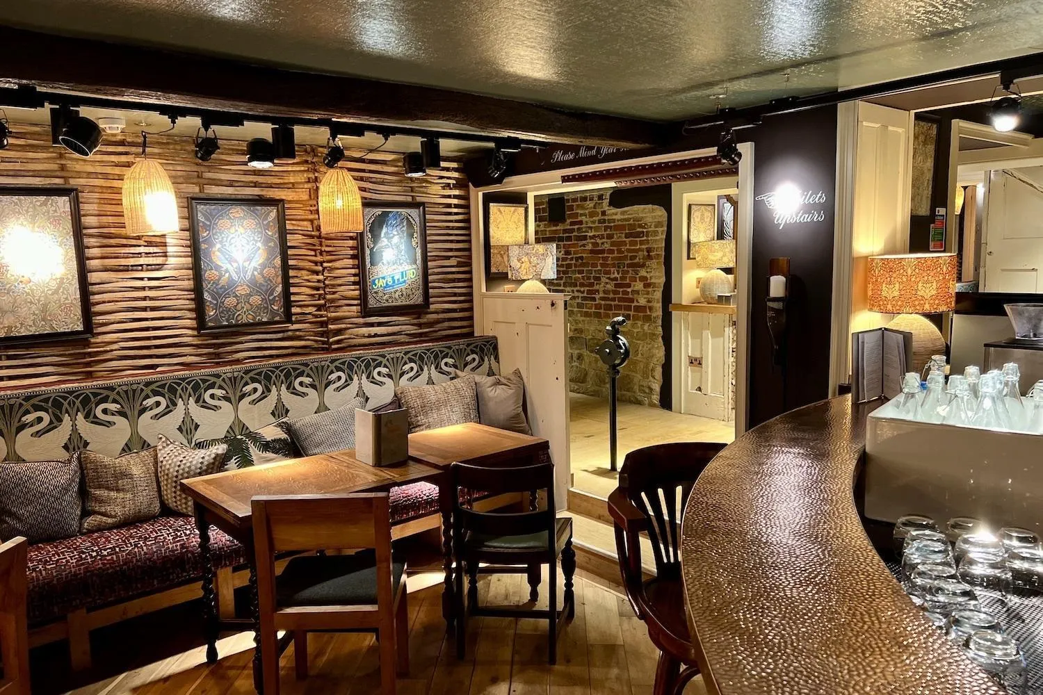 Dining area in The Swan Inn