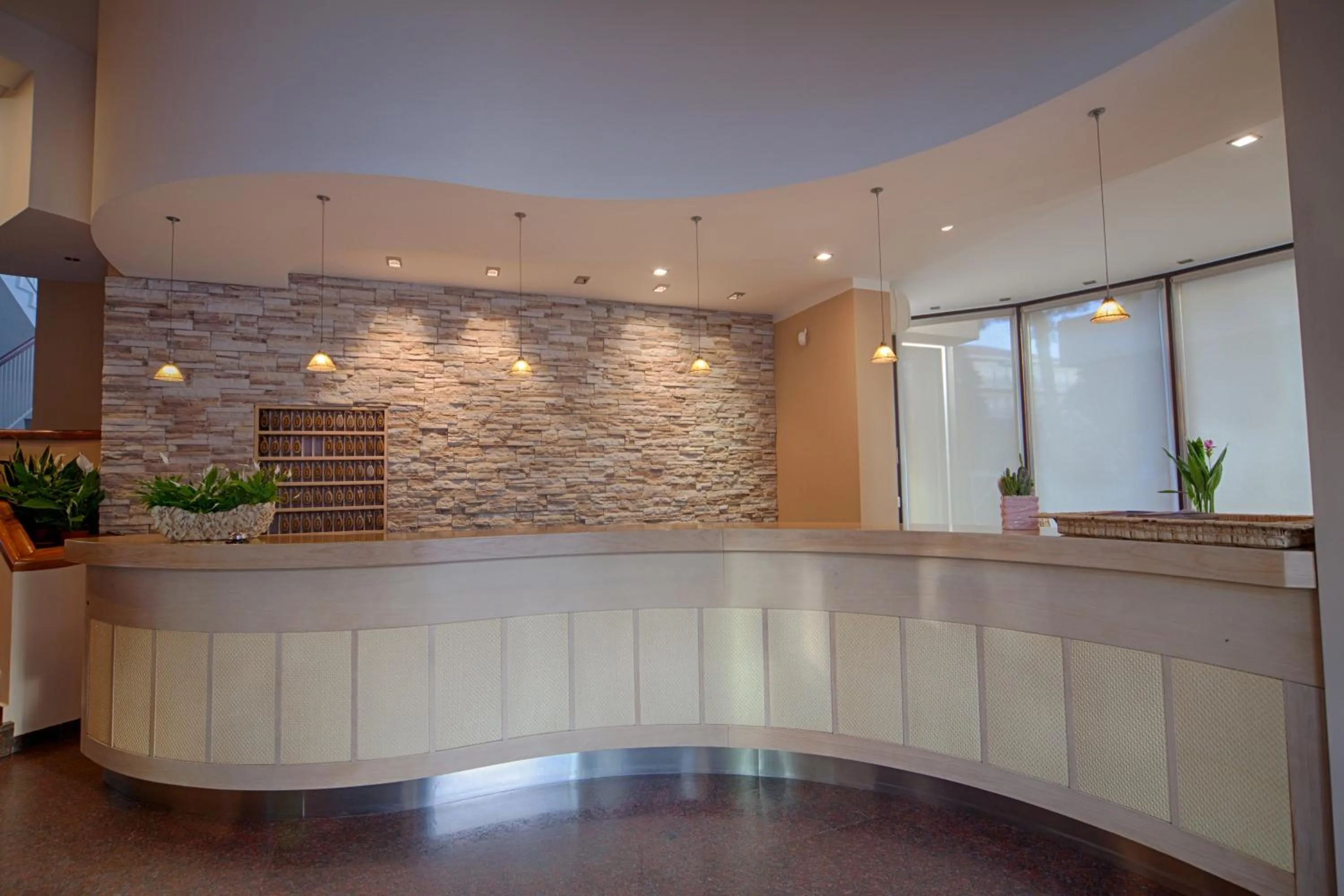 Lobby or reception in Hotel Corfù