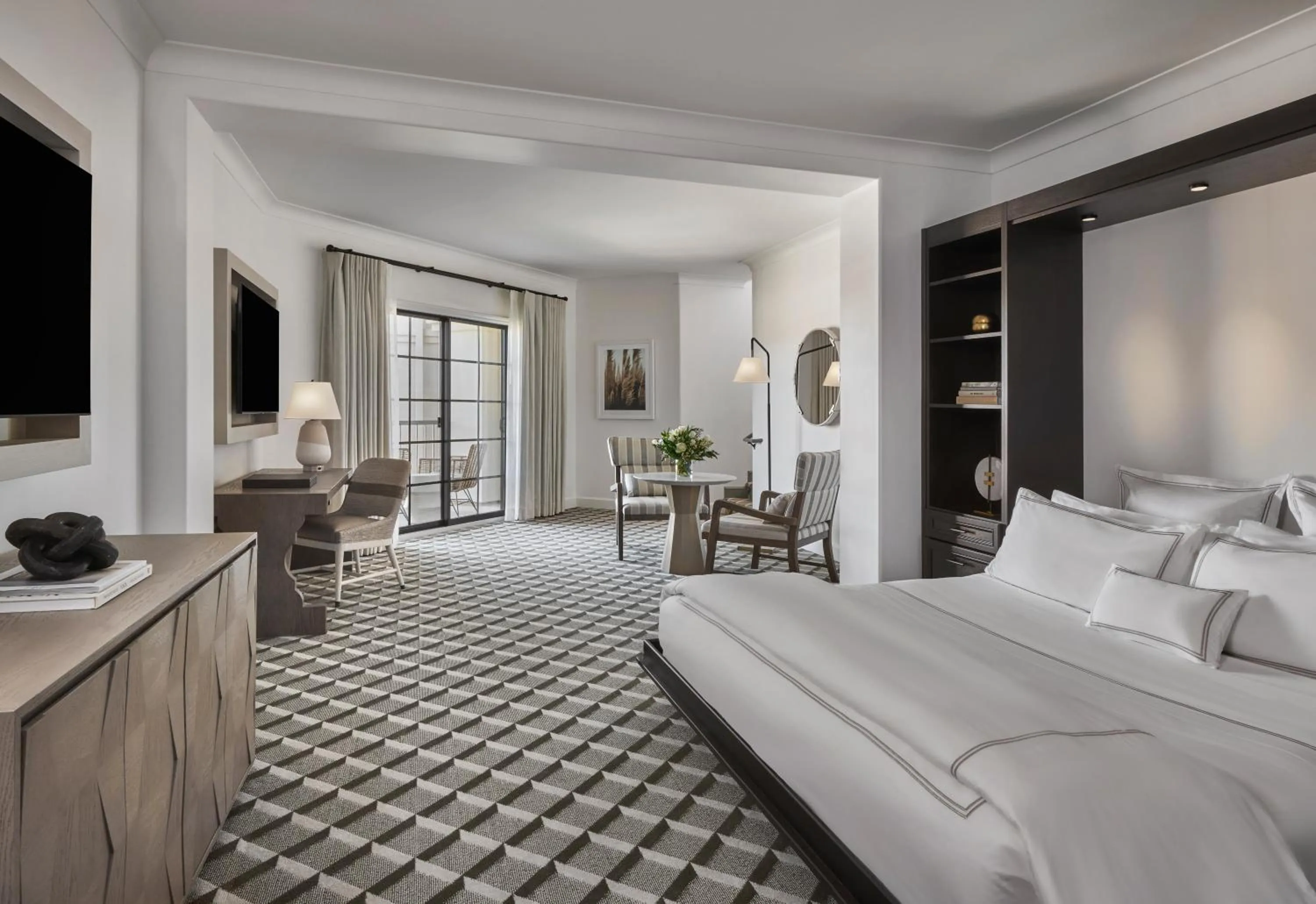 Bed in The Meritage Resort and Spa