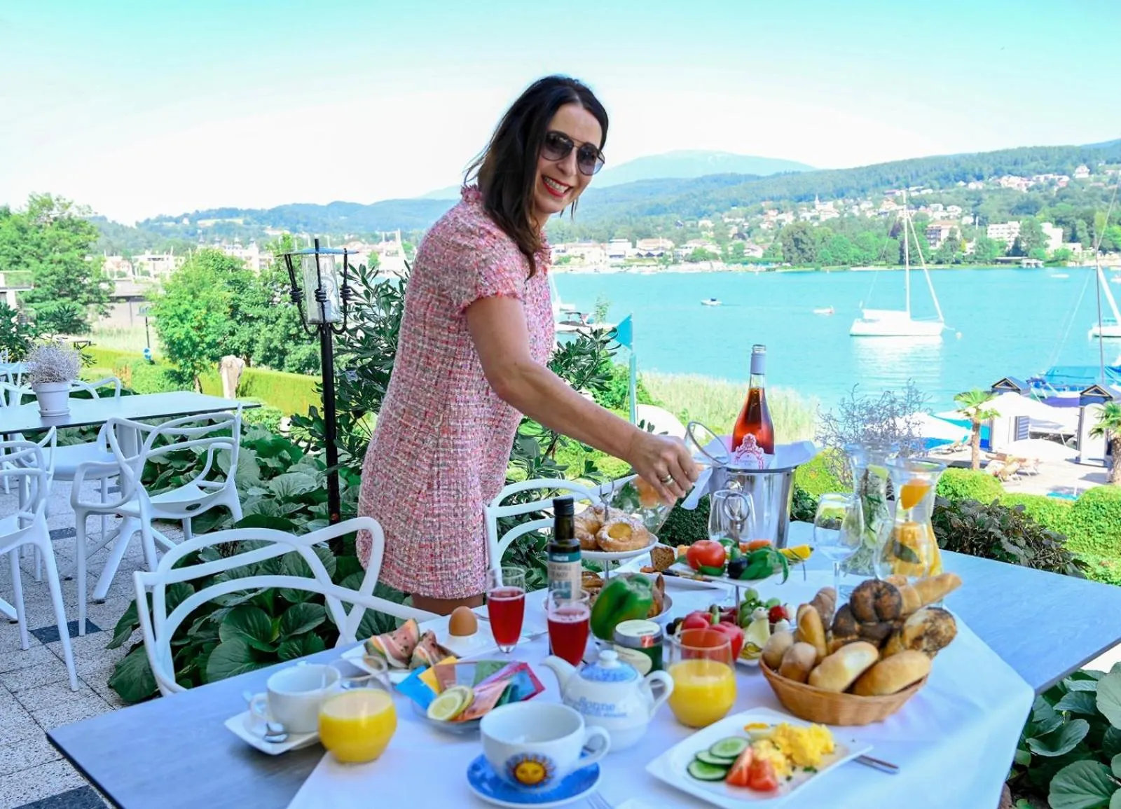 Balcony/Terrace in Tennis & Yacht Hotel Velden