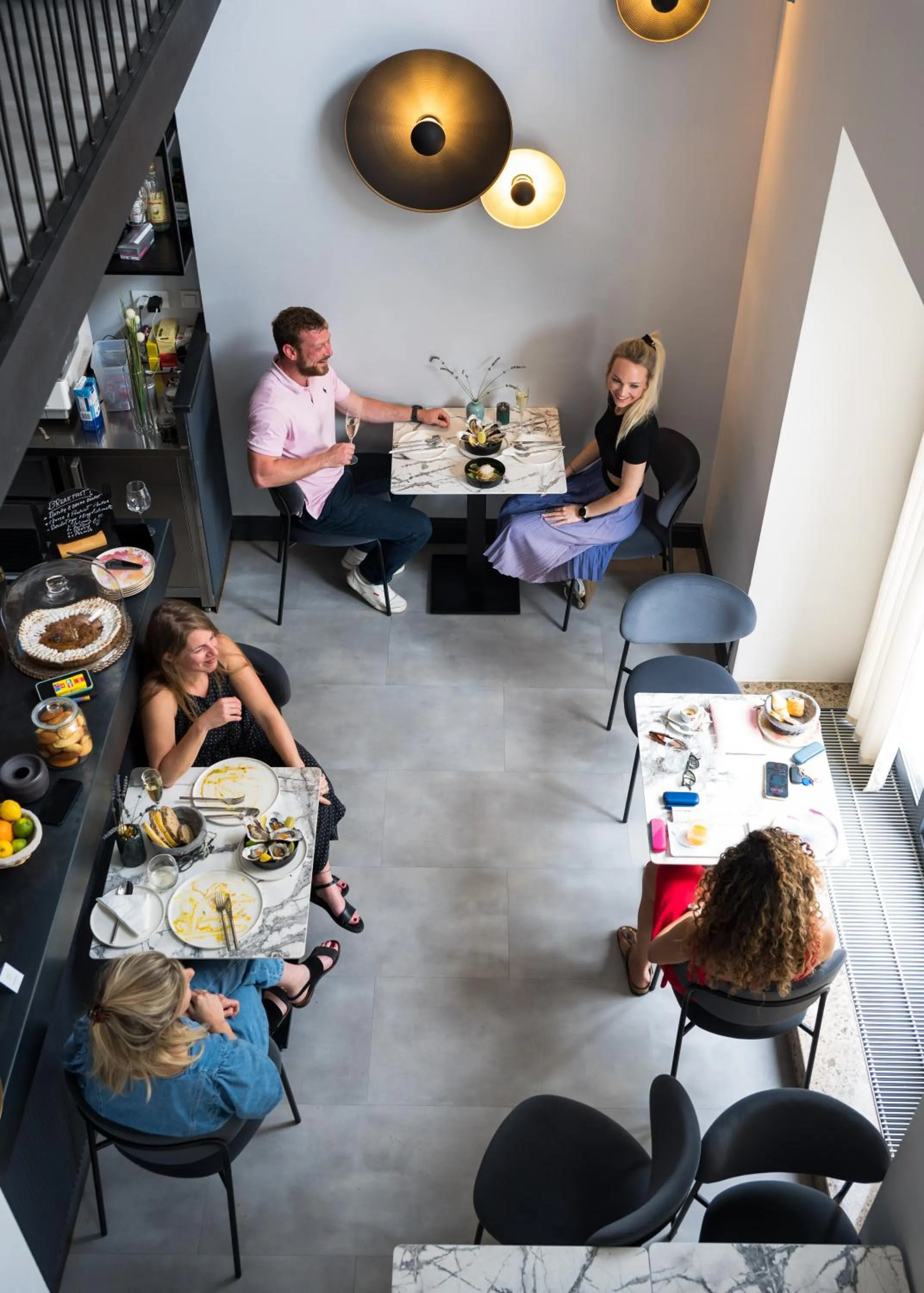 Seating area in Doma Zagreb Aparthotel