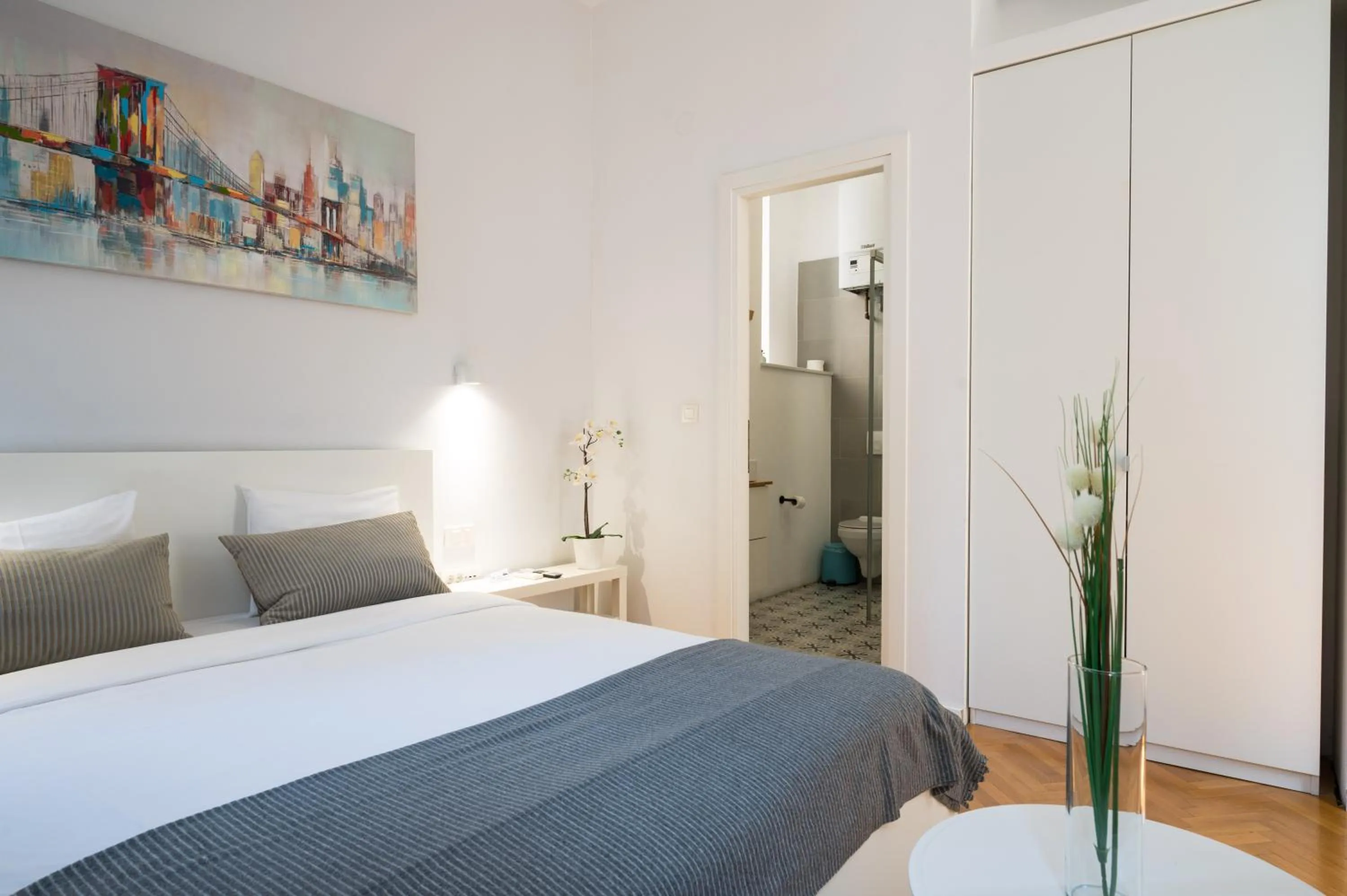 Bedroom, Bed in Doma Zagreb Aparthotel