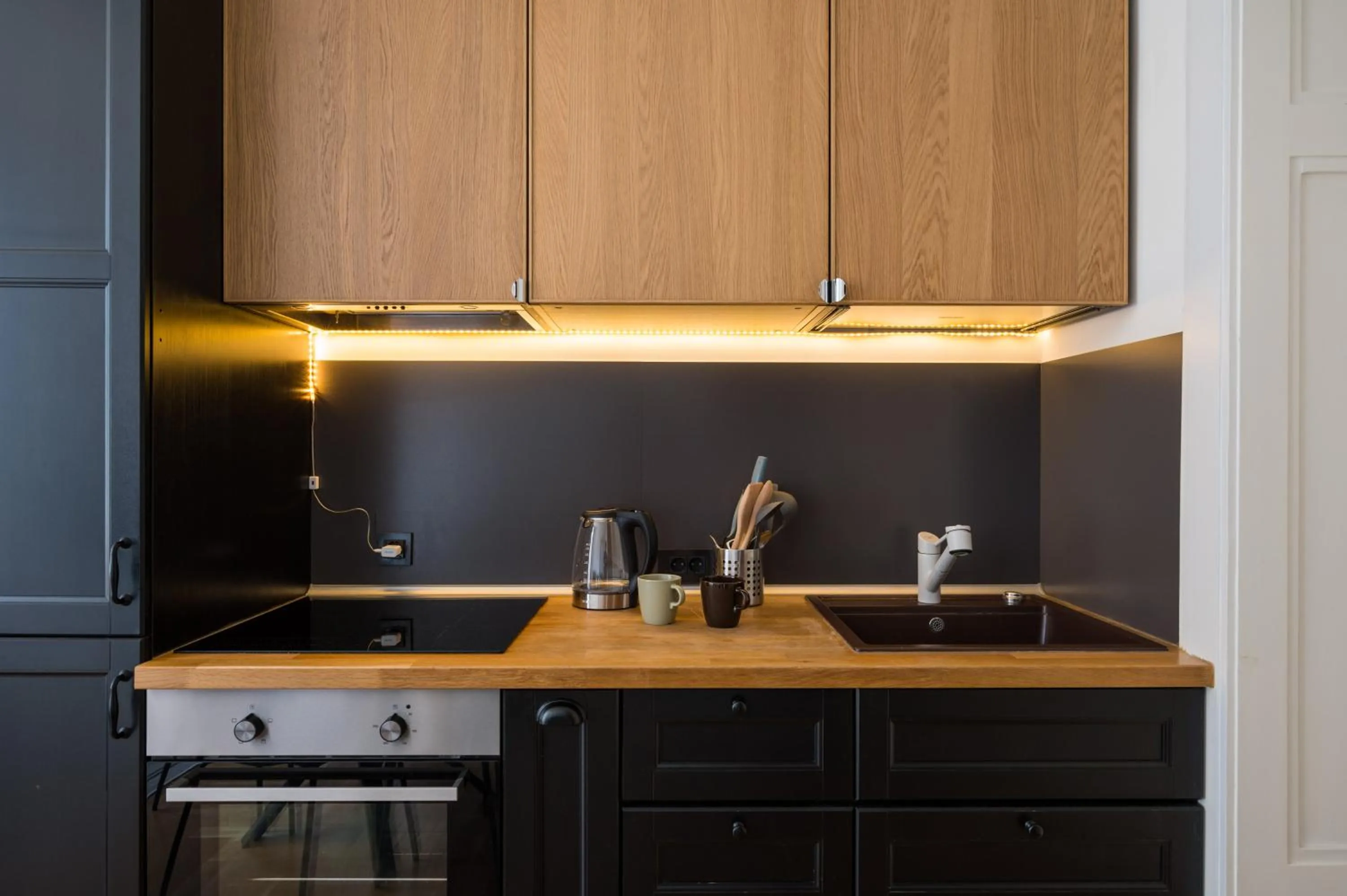 kitchen in Doma Zagreb Aparthotel