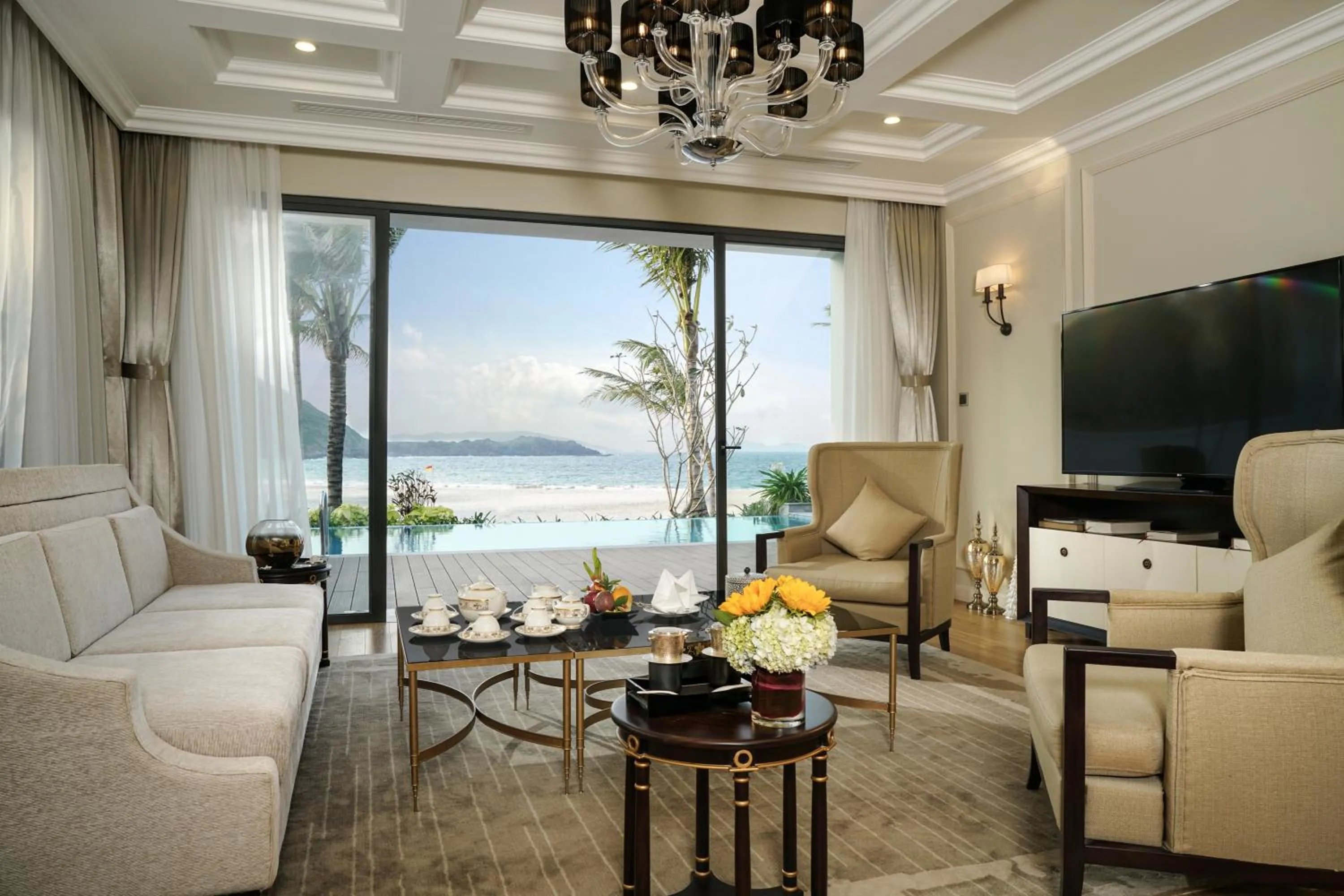 Living room in Vinpearl Resort Nha Trang