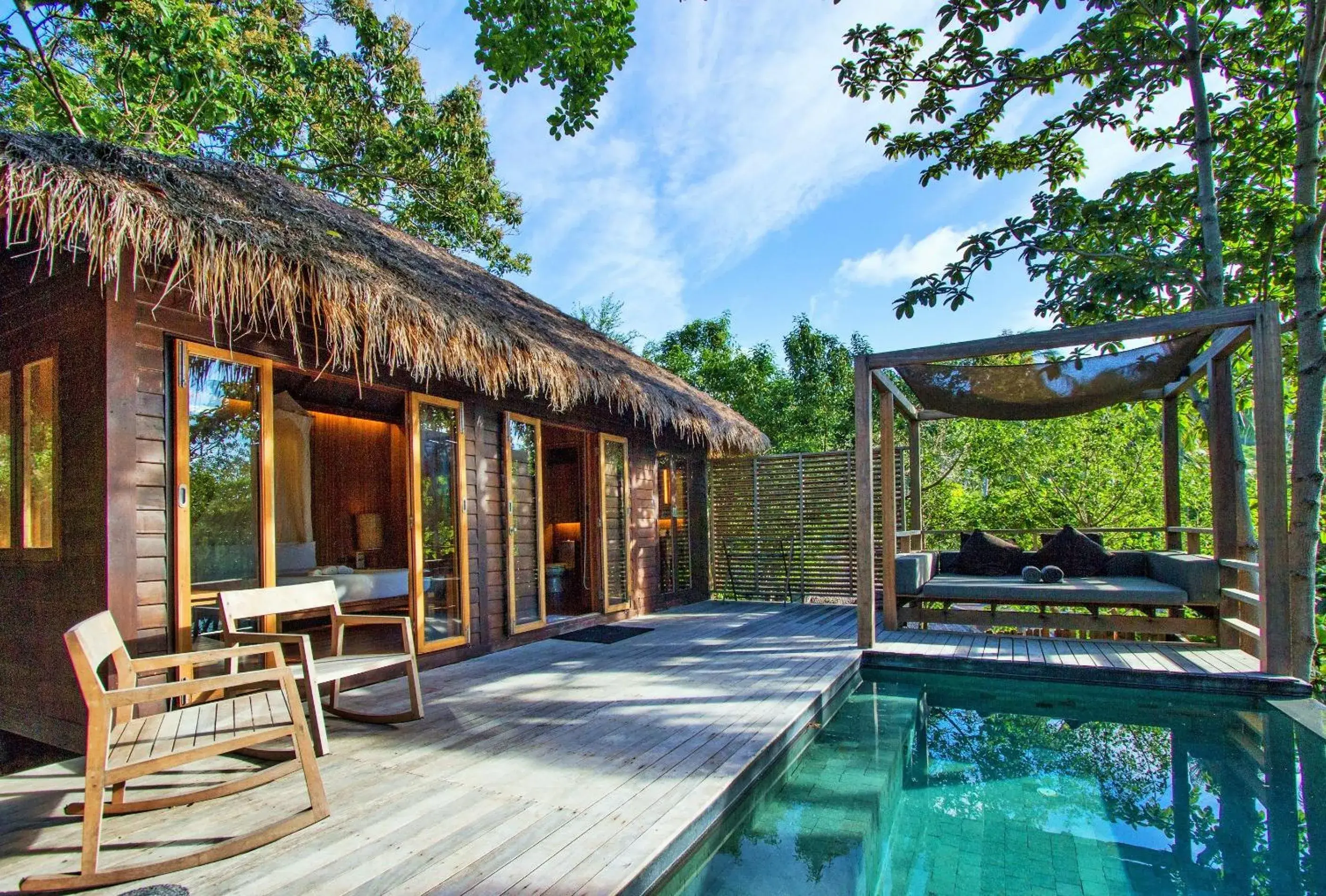 Pool view in Haadtien Beach Resort Pool view in Haadtien Beach Resort