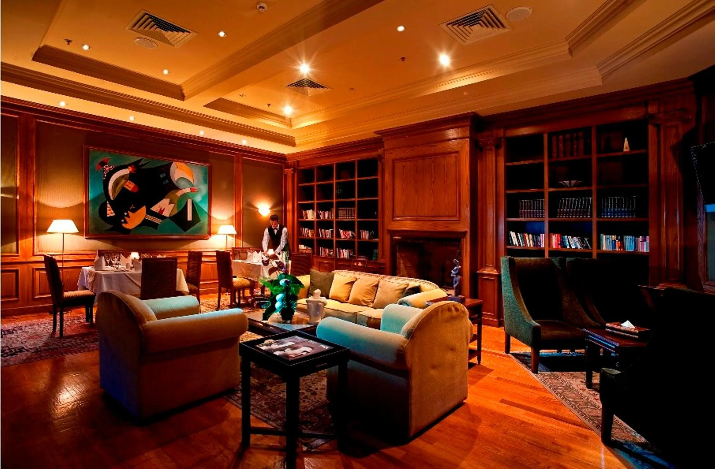 Library in Stella Golf Hotel