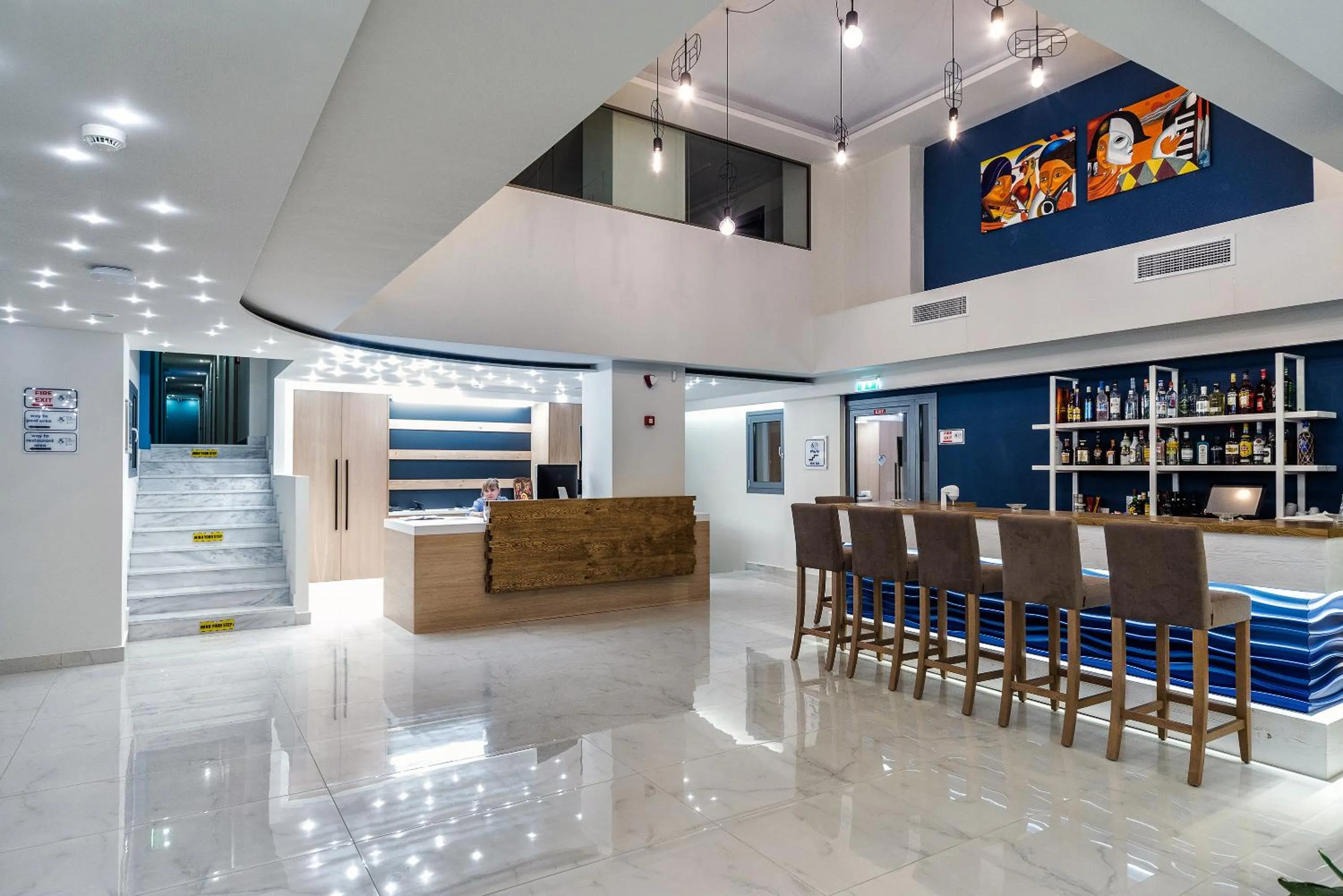 Lobby or reception in Pollis Hotel