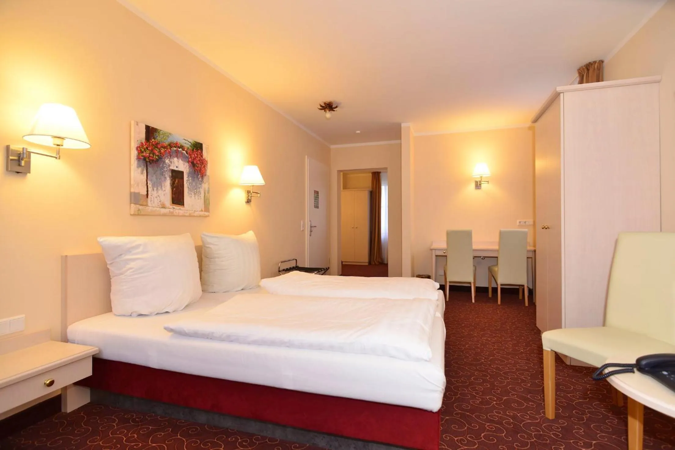 Bed in Hotel Behrmann