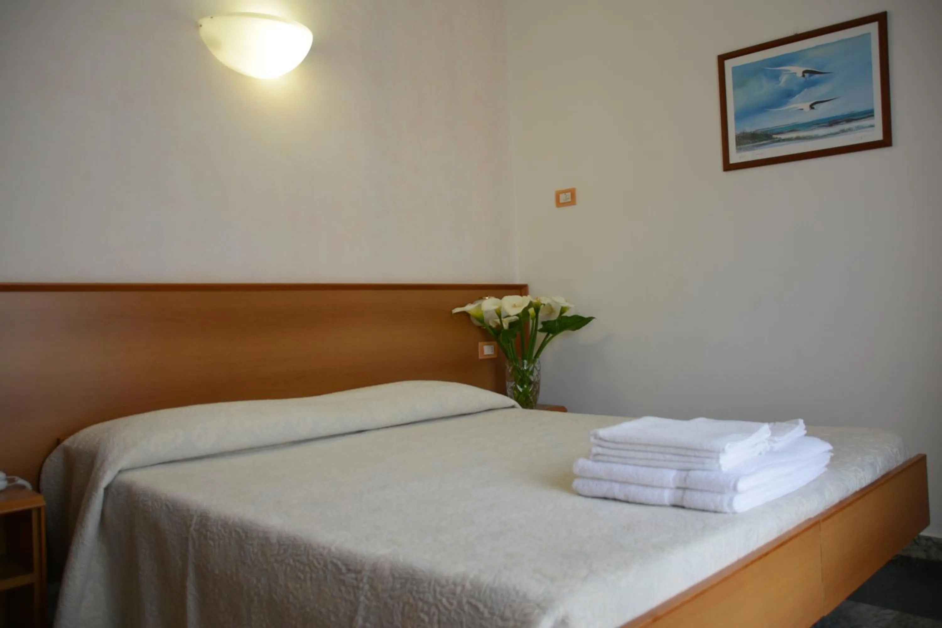 Bed in Hotel Corallo