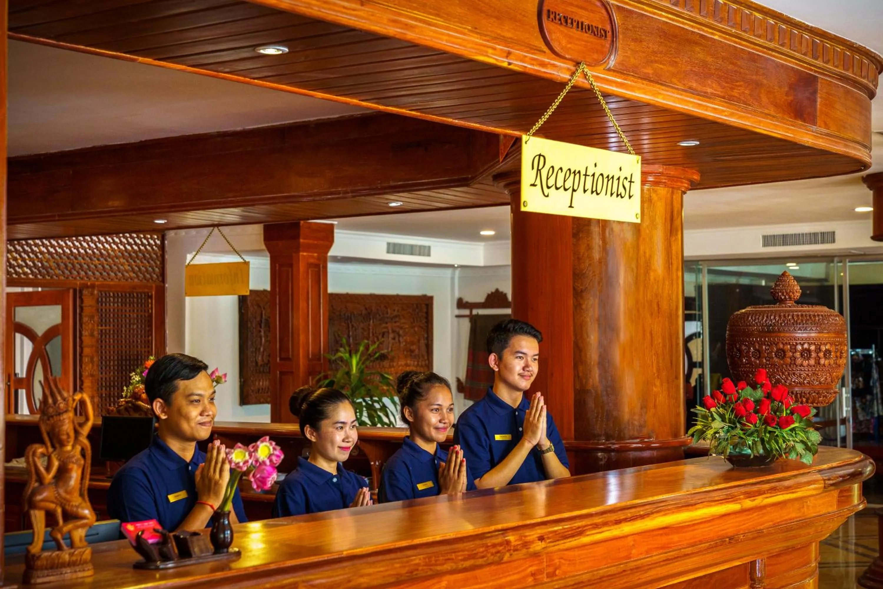 Lobby or reception in Dragon Royal Angkor Hotel