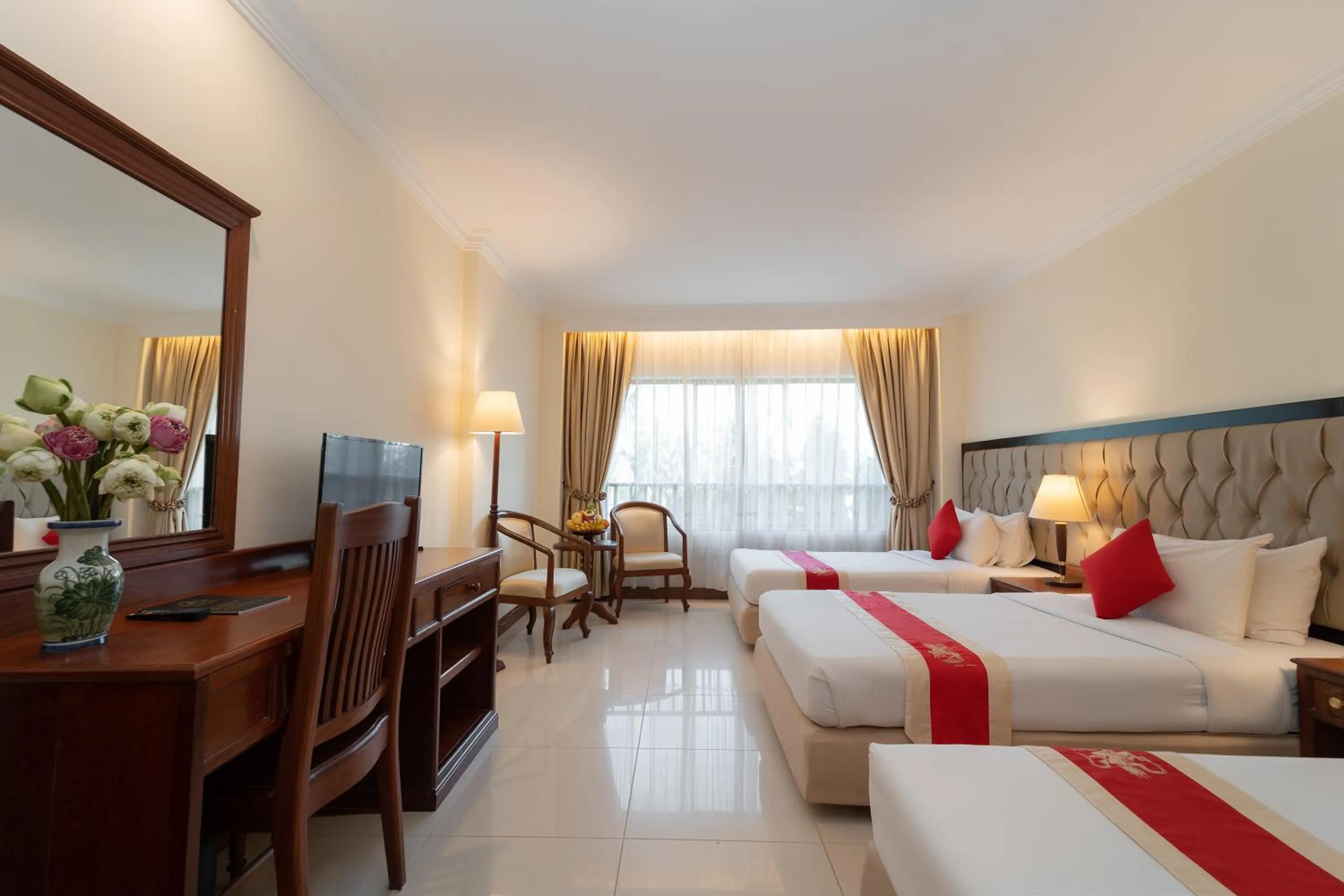 Bed in Monoreach Angkor Hotel