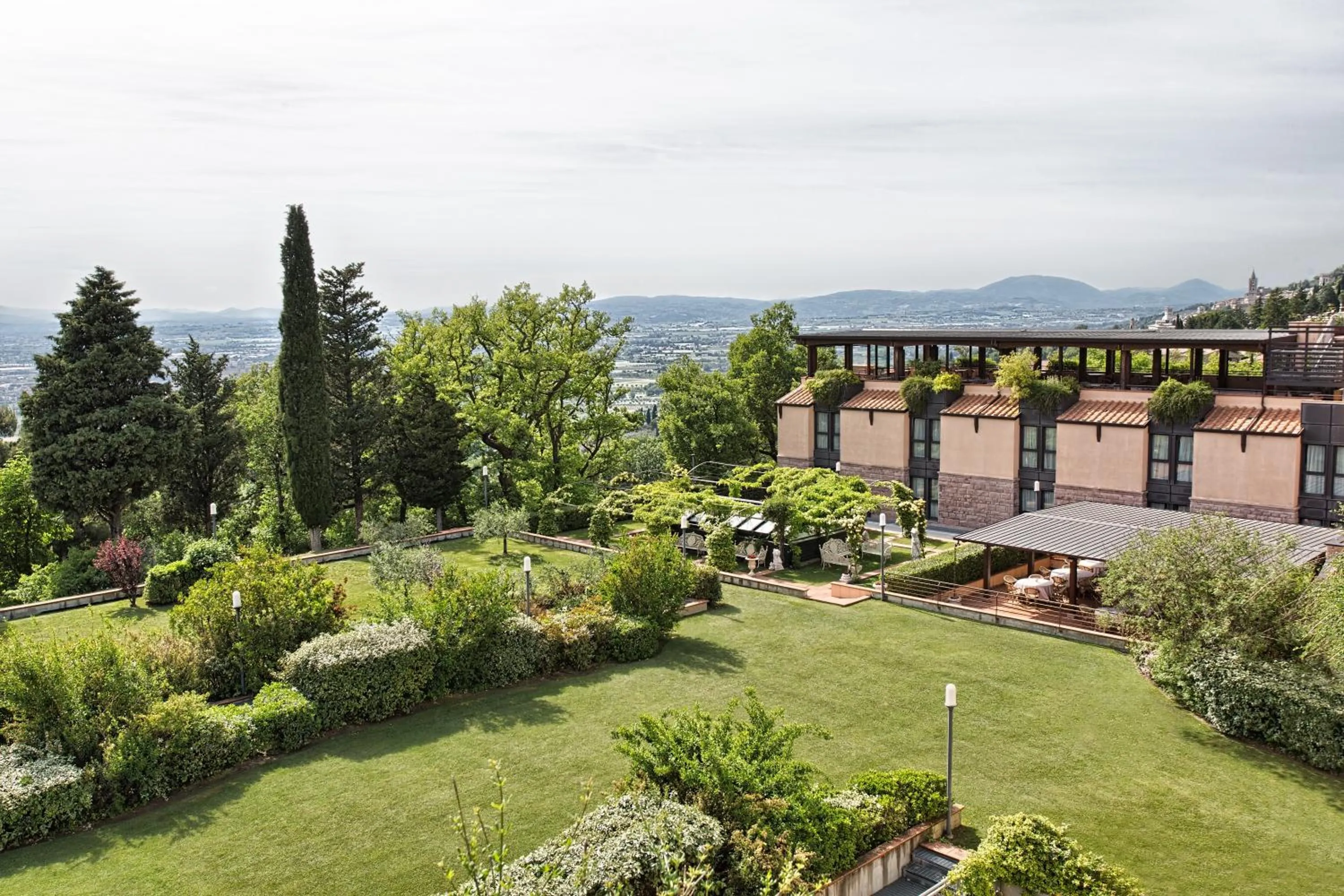 Garden view in BV Grand Hotel Assisi