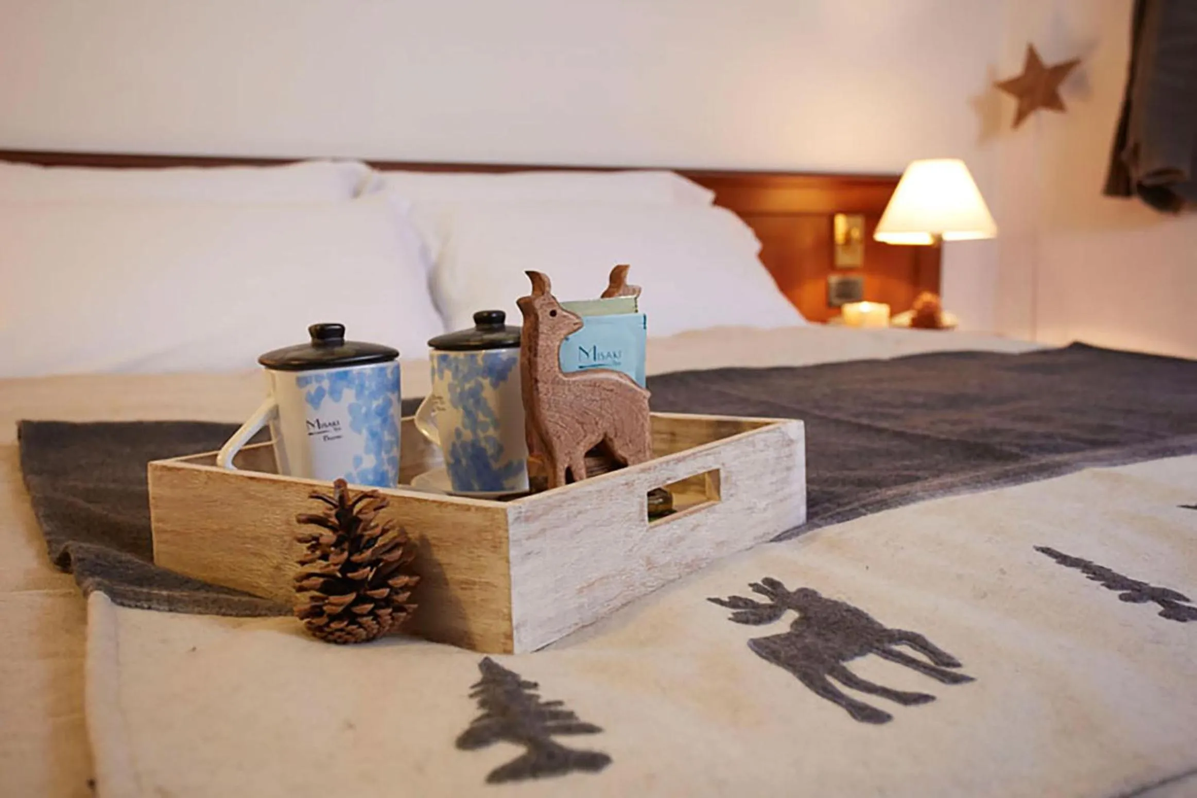 Decorative detail, Bed in Hotel Dei Camosci