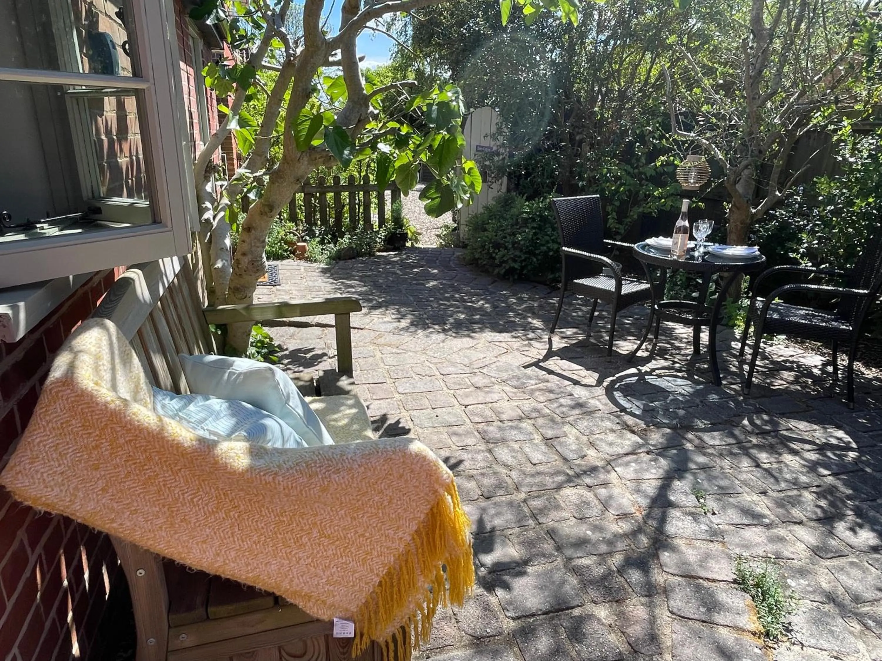 Patio in Dairy Cottage Luxury B&B