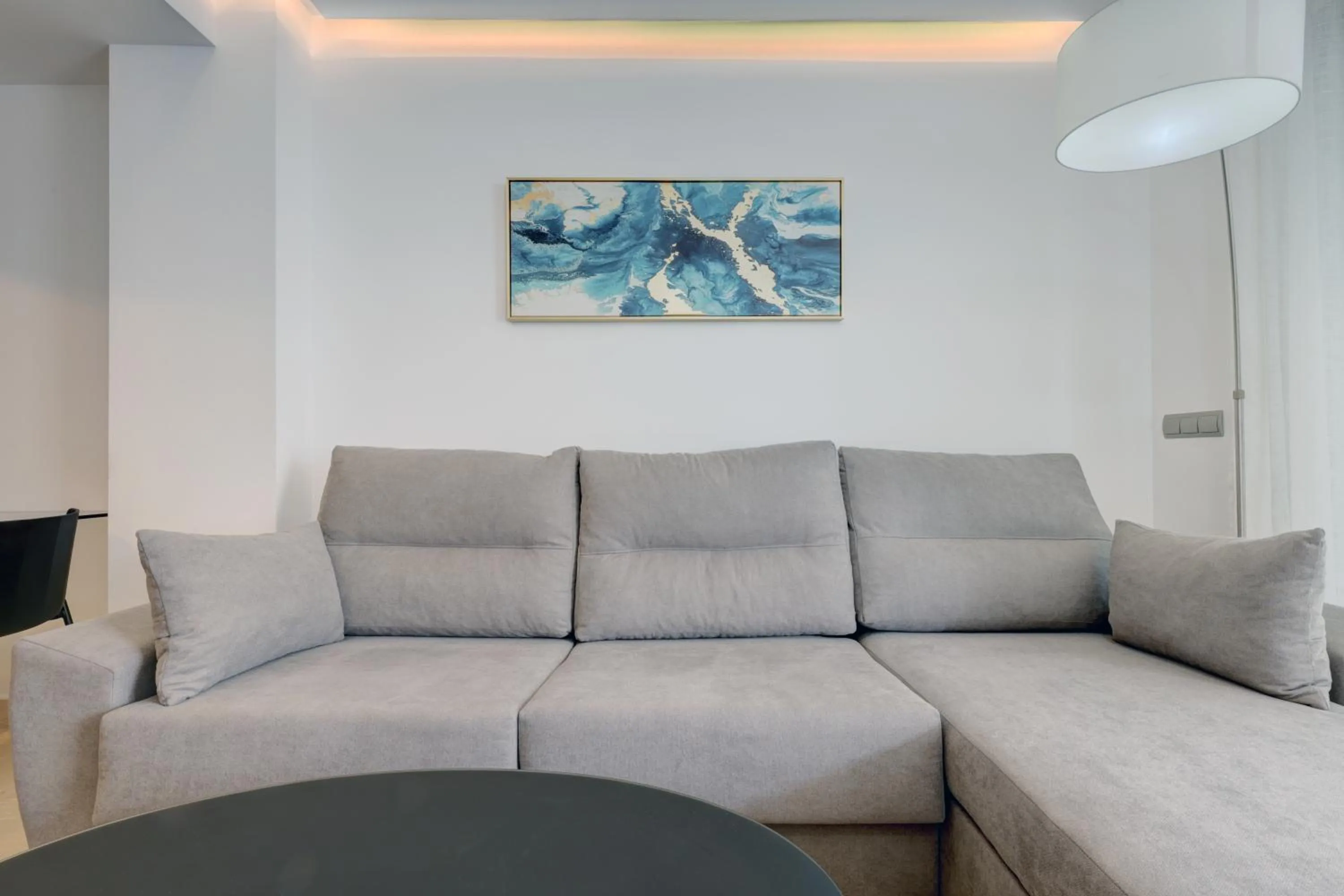 Living room in Aqua Apartments Vento, Marbella