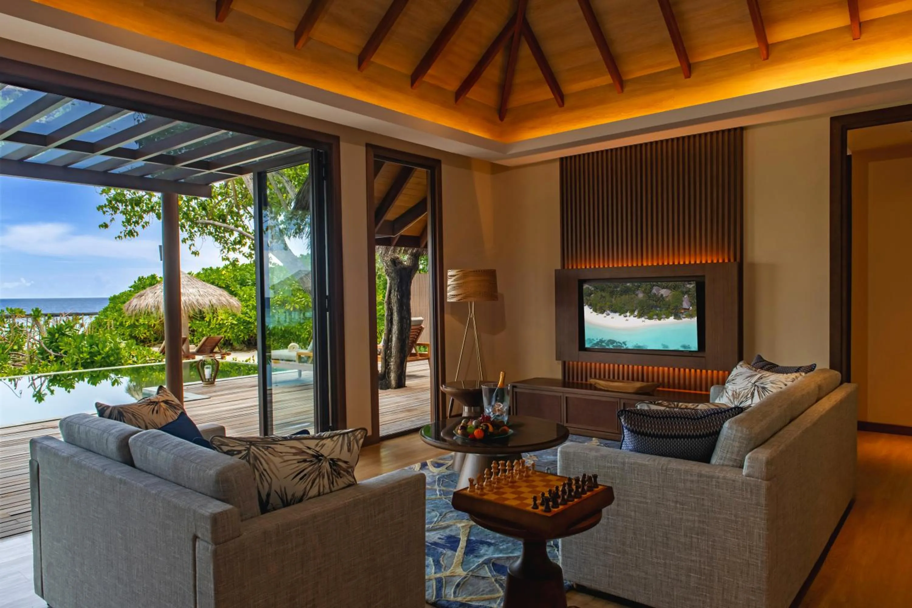 Patio in Baros Maldives