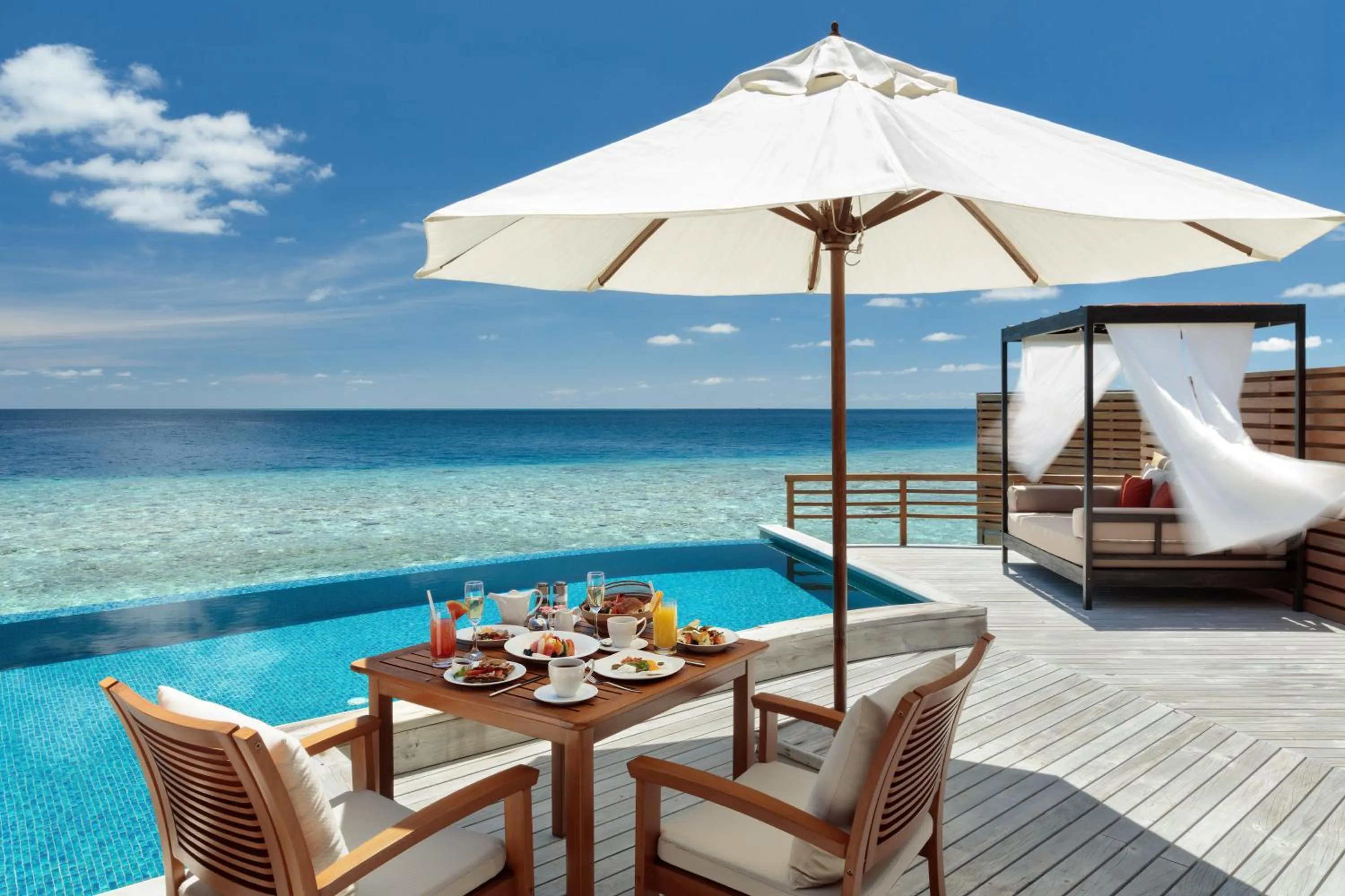 Swimming pool in Baros Maldives