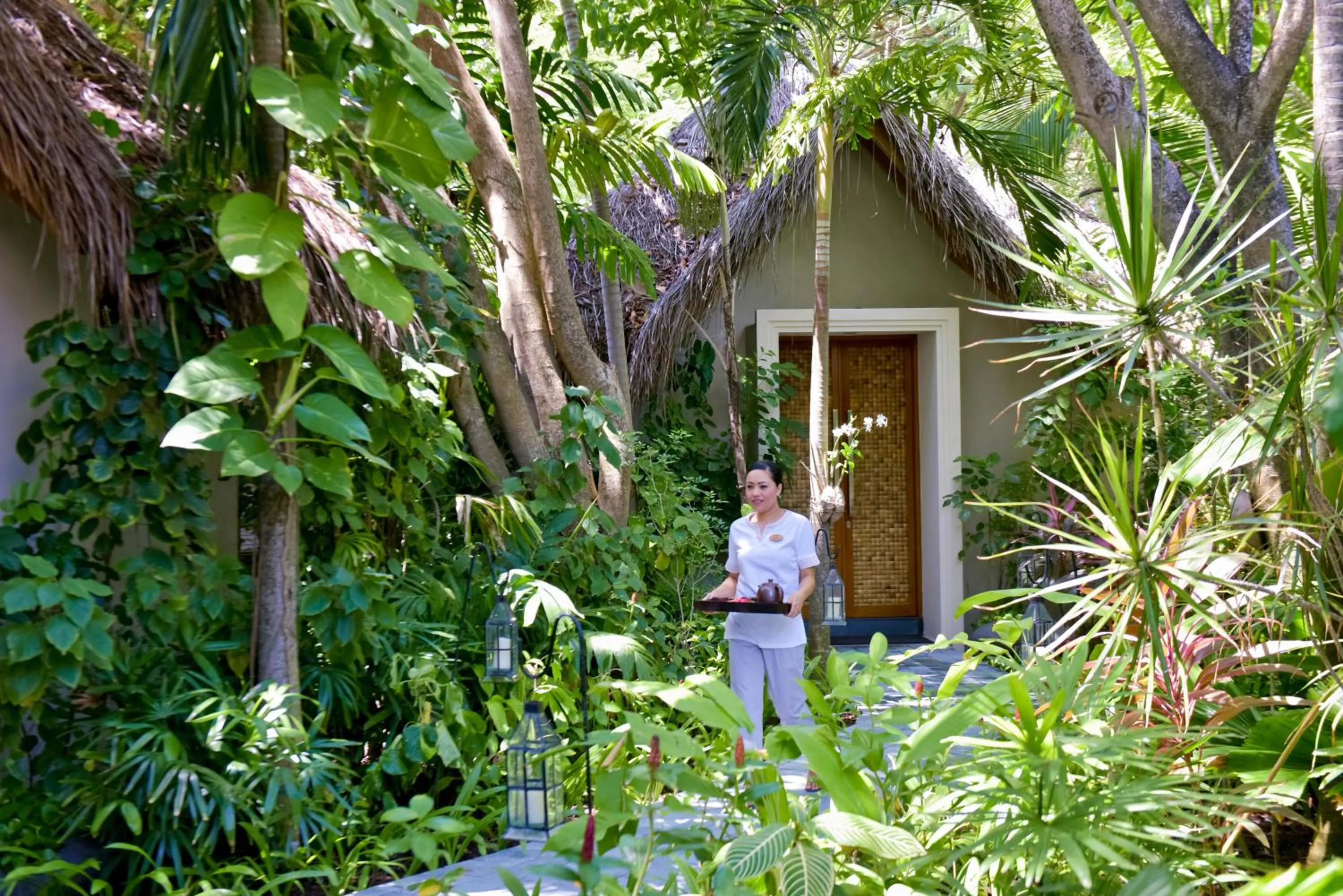 Patio in Baros Maldives