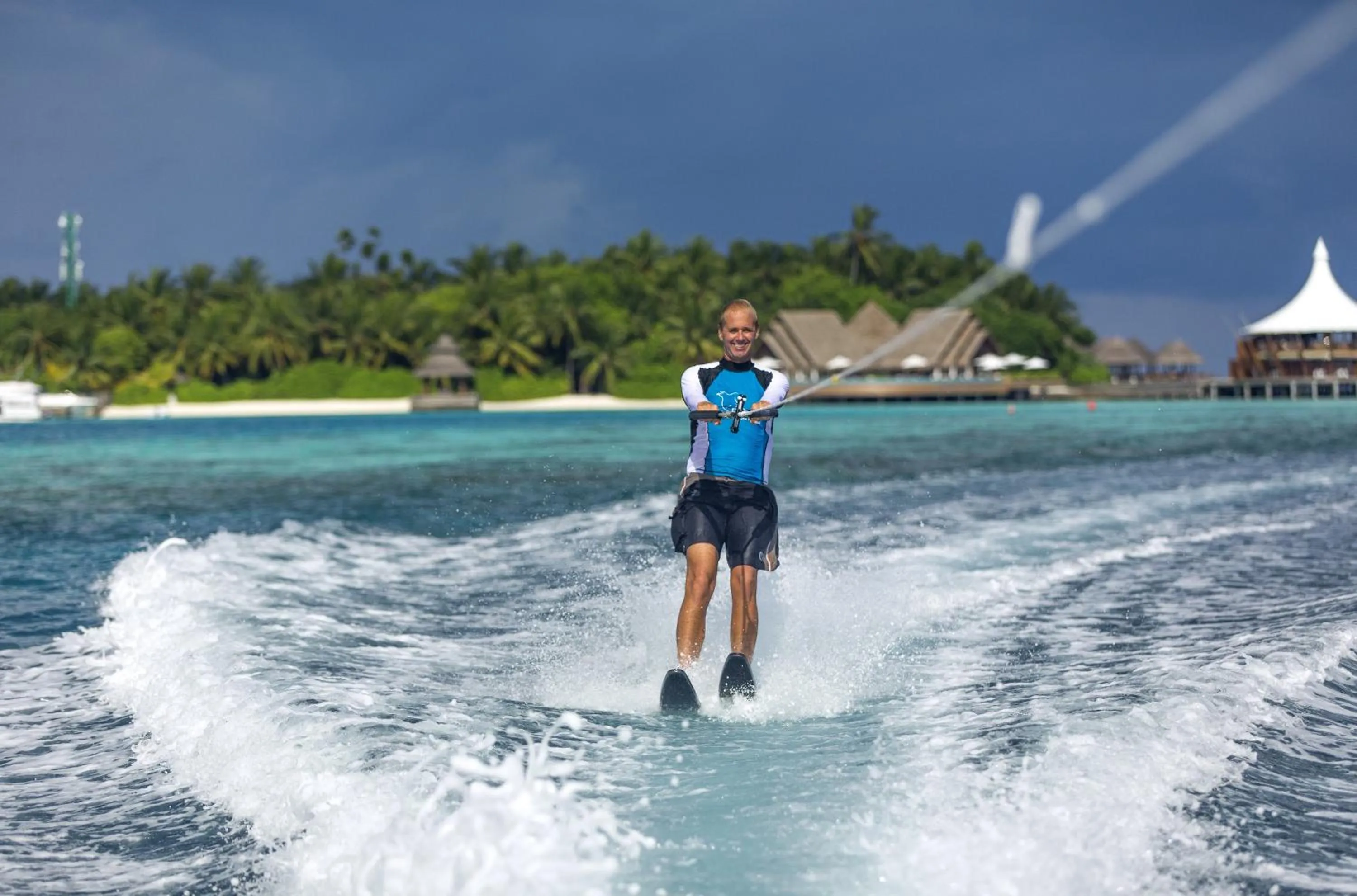 Skiing in Baros Maldives
