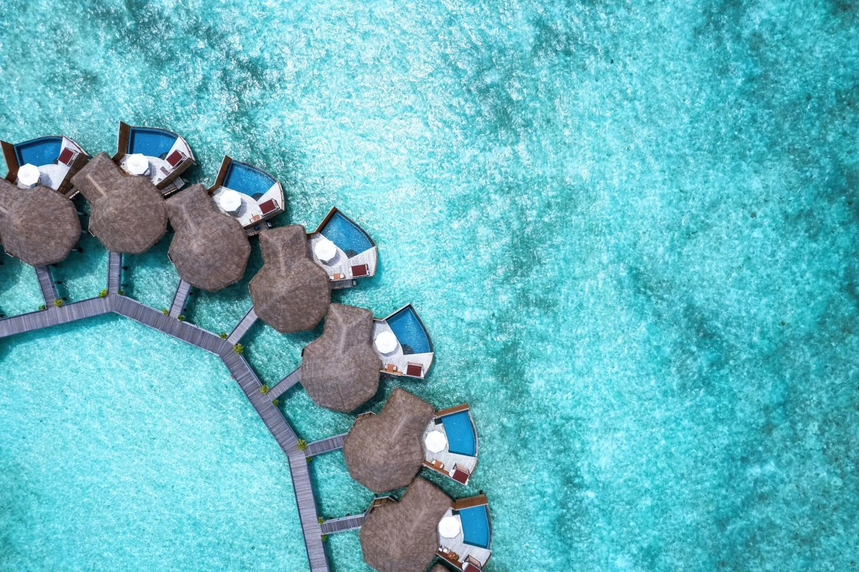 Bird's eye view in Baros Maldives