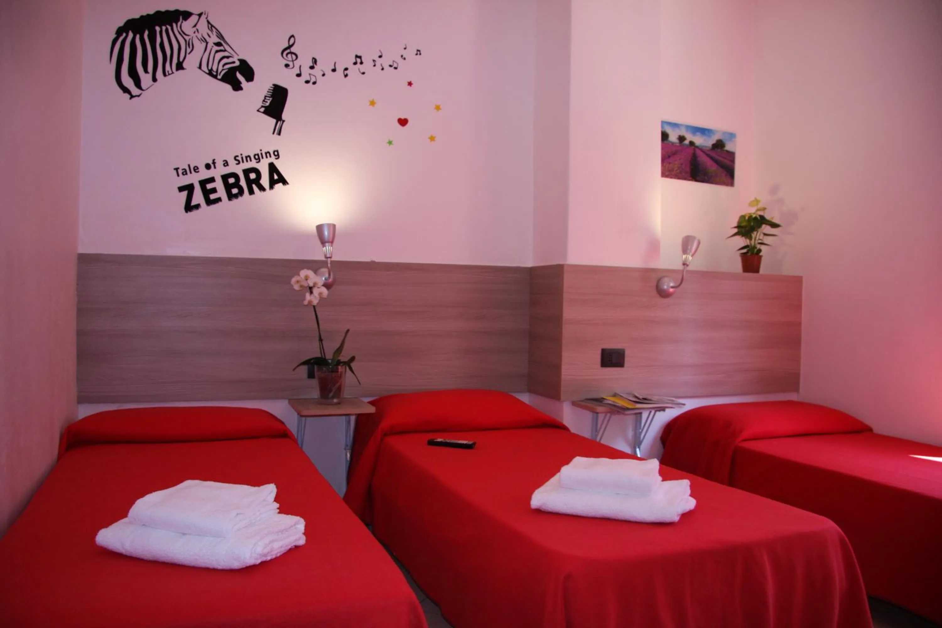 Bed in Hotel Adelchi