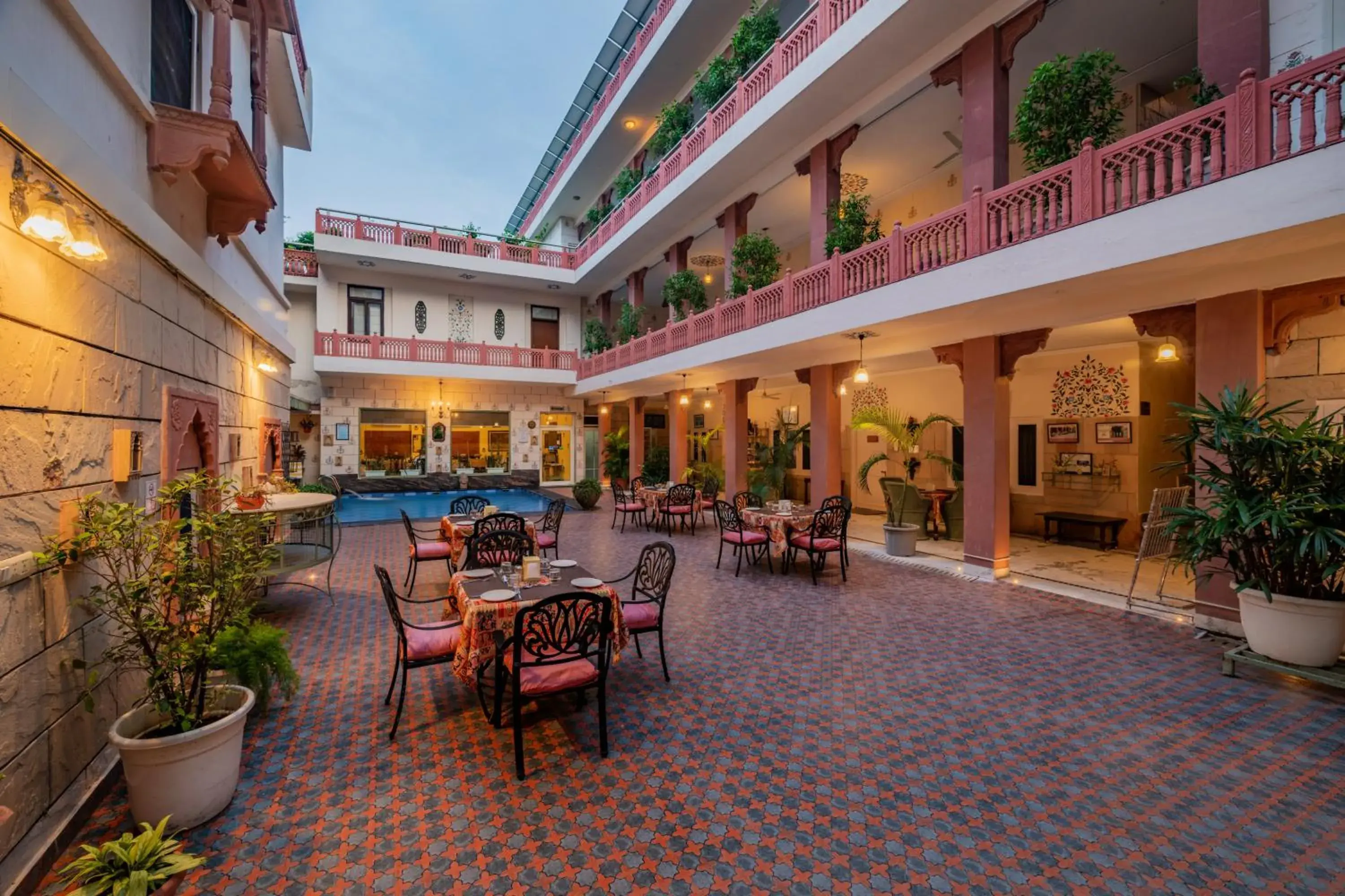Property building in Suryaa Villa - A Boutique Heritage Hotel Property building in Suryaa Villa - A Boutique Heritage Hotel