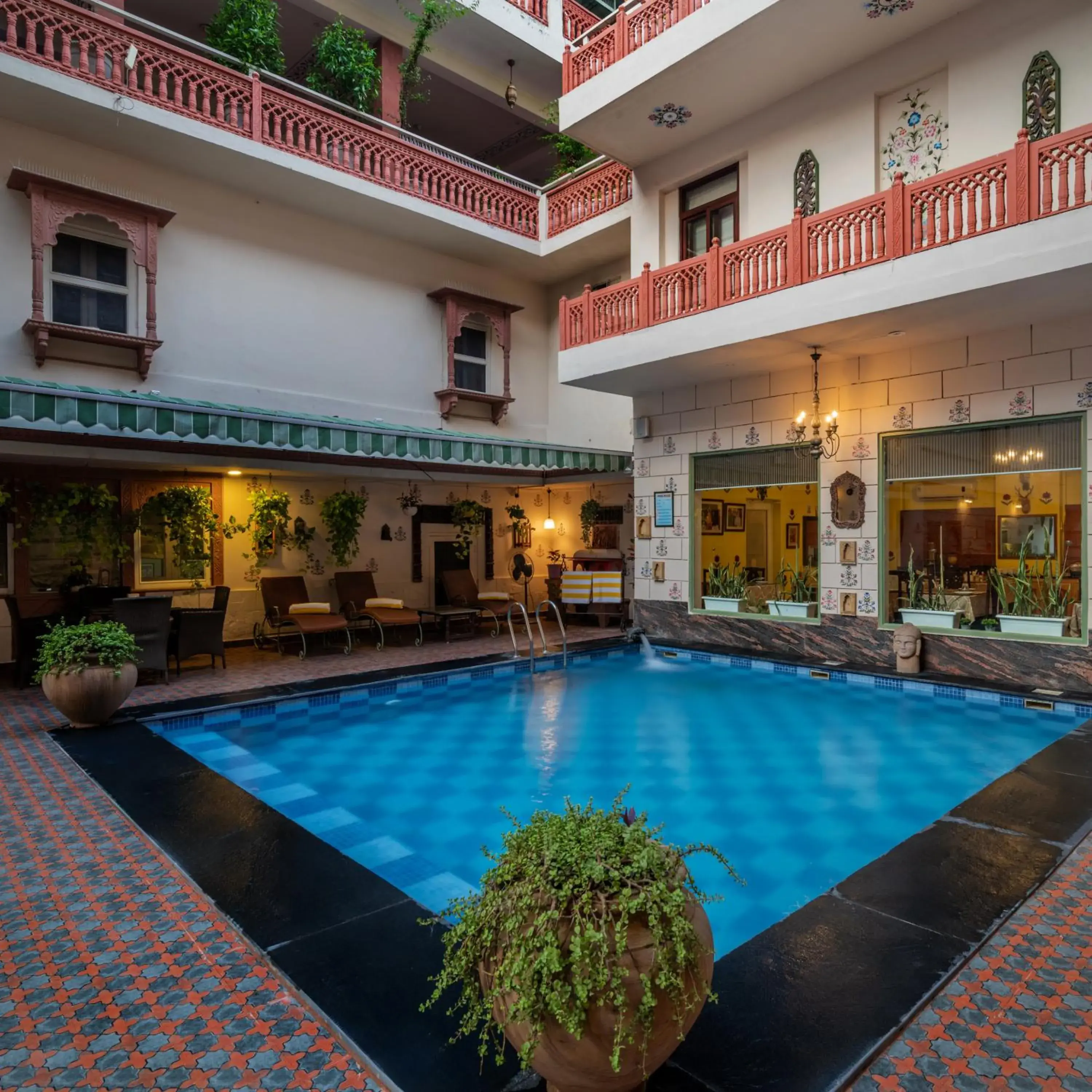 Property building in Suryaa Villa - A Boutique Heritage Hotel Property building in Suryaa Villa - A Boutique Heritage Hotel