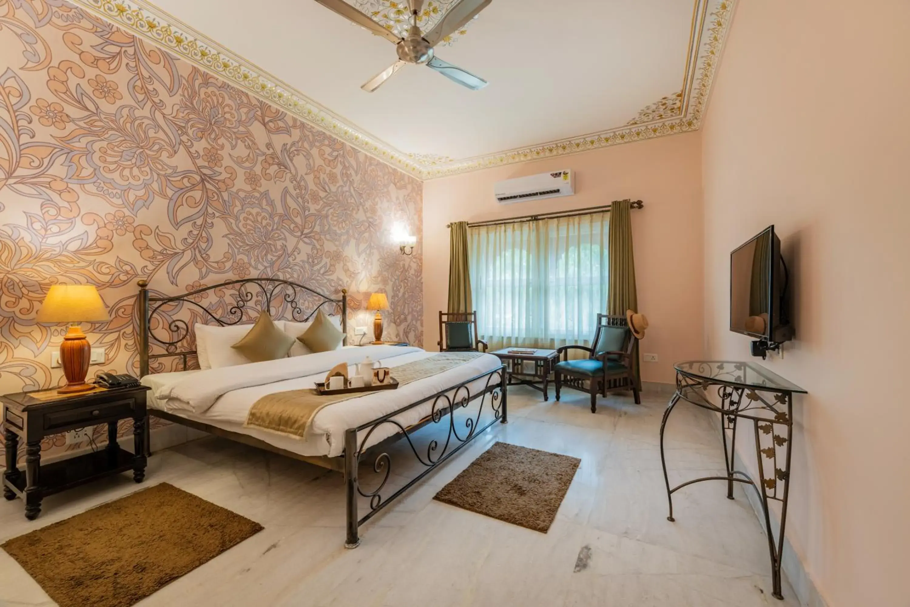 Photo of the whole room, Bed in Suryaa Villa - A Boutique Heritage Hotel Photo of the whole room, Bed in Suryaa Villa - A Boutique Heritage Hotel