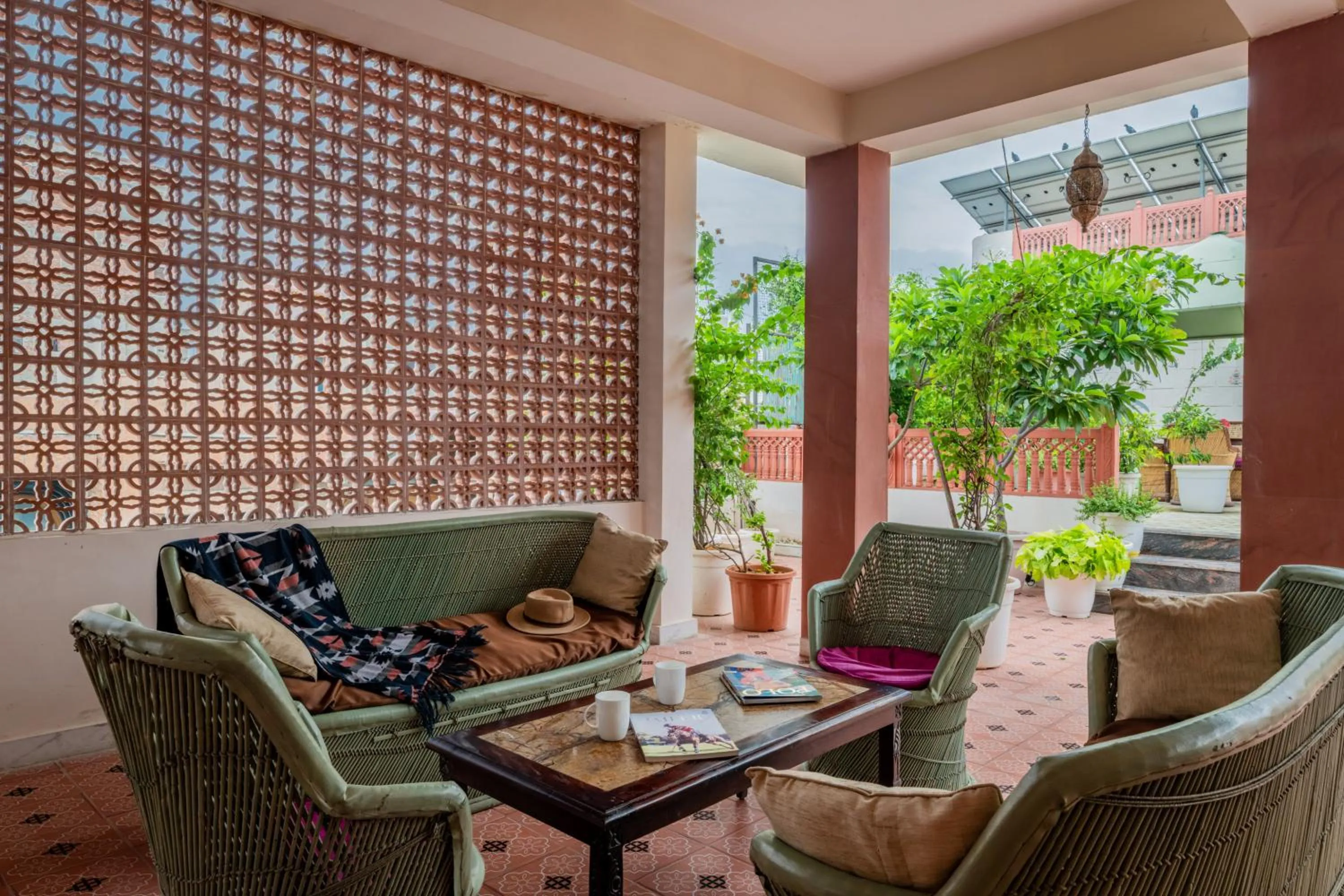 Patio in Suryaa Villa - A Boutique Heritage Hotel
