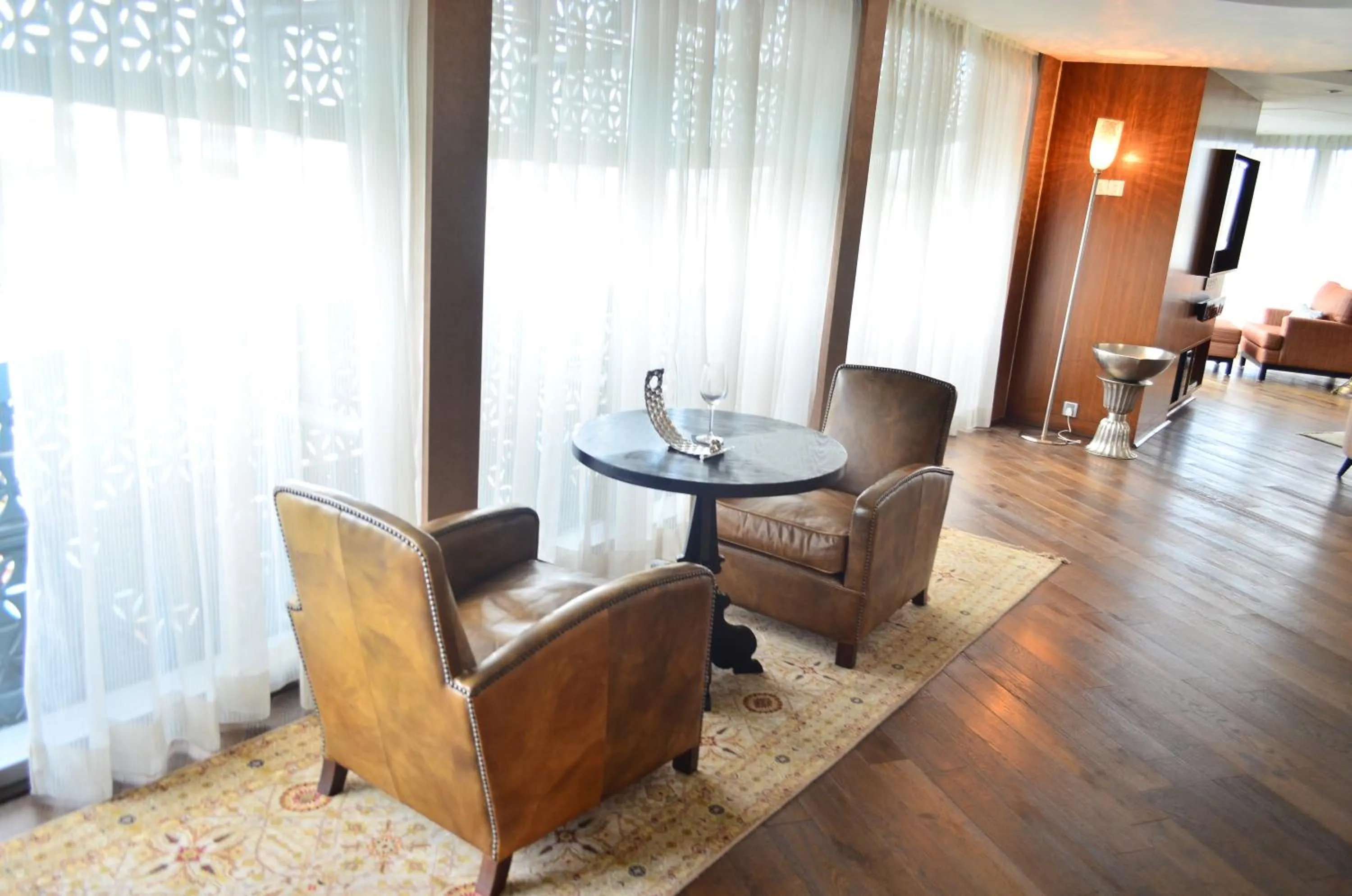 Living room in The Park Hyderabad, Banjara Hills near Hussain Sagar Lake