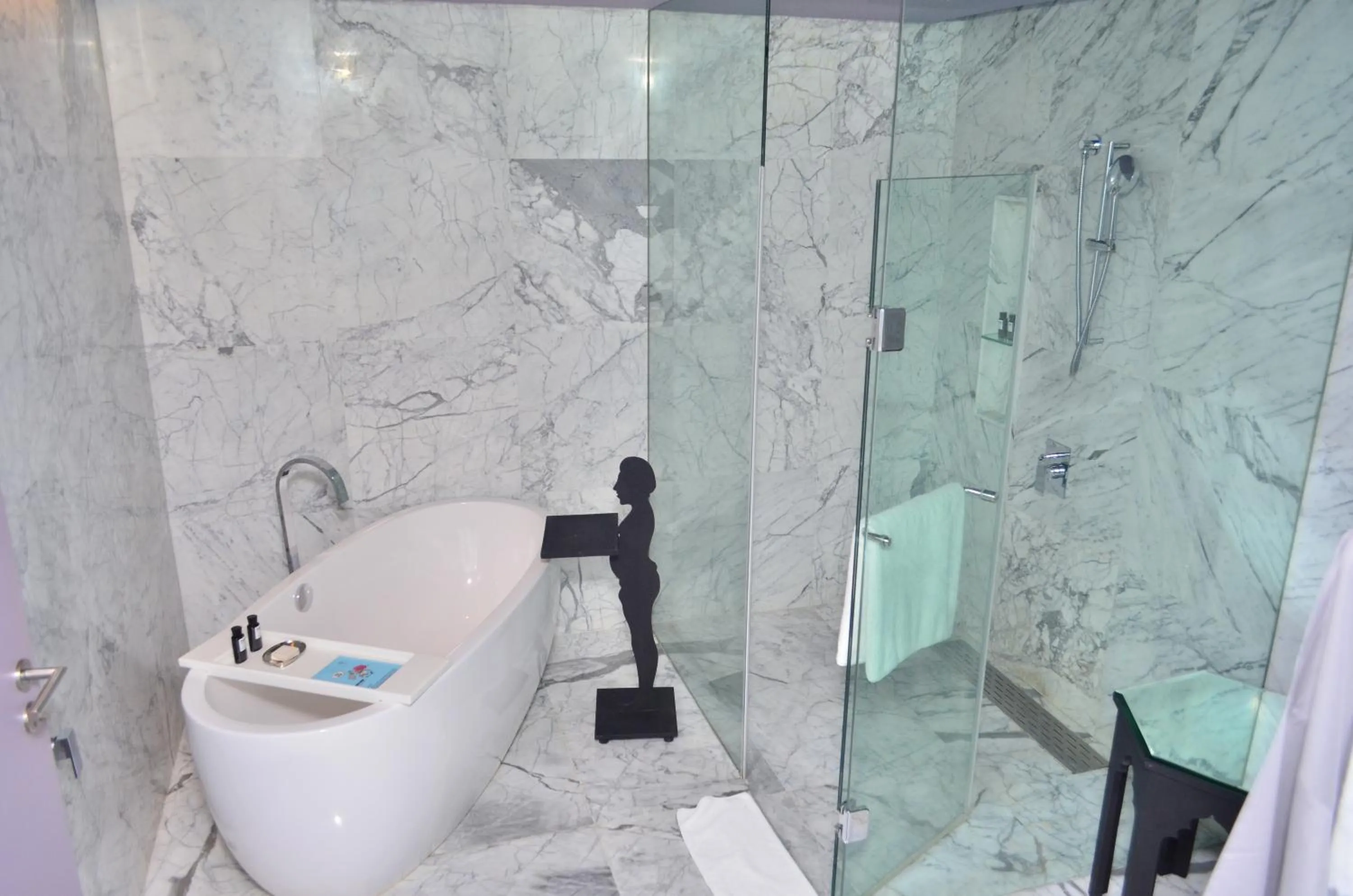 Shower in The Park Hyderabad, Banjara Hills near Hussain Sagar Lake