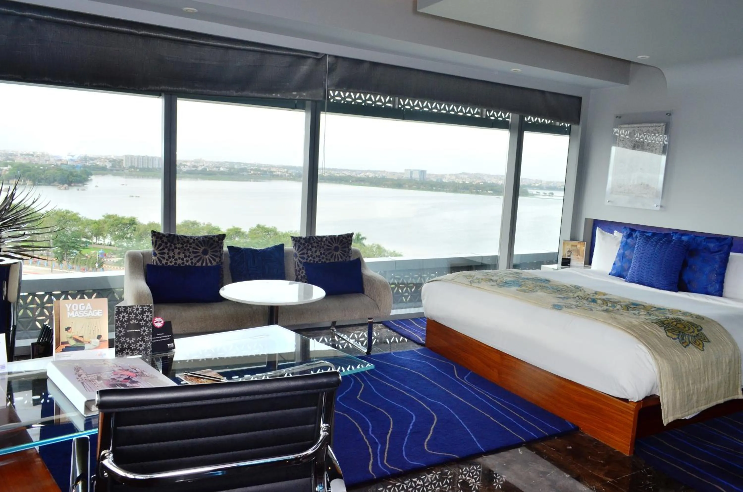 View (from property/room), Bed in The Park Hyderabad, Banjara Hills near Hussain Sagar Lake