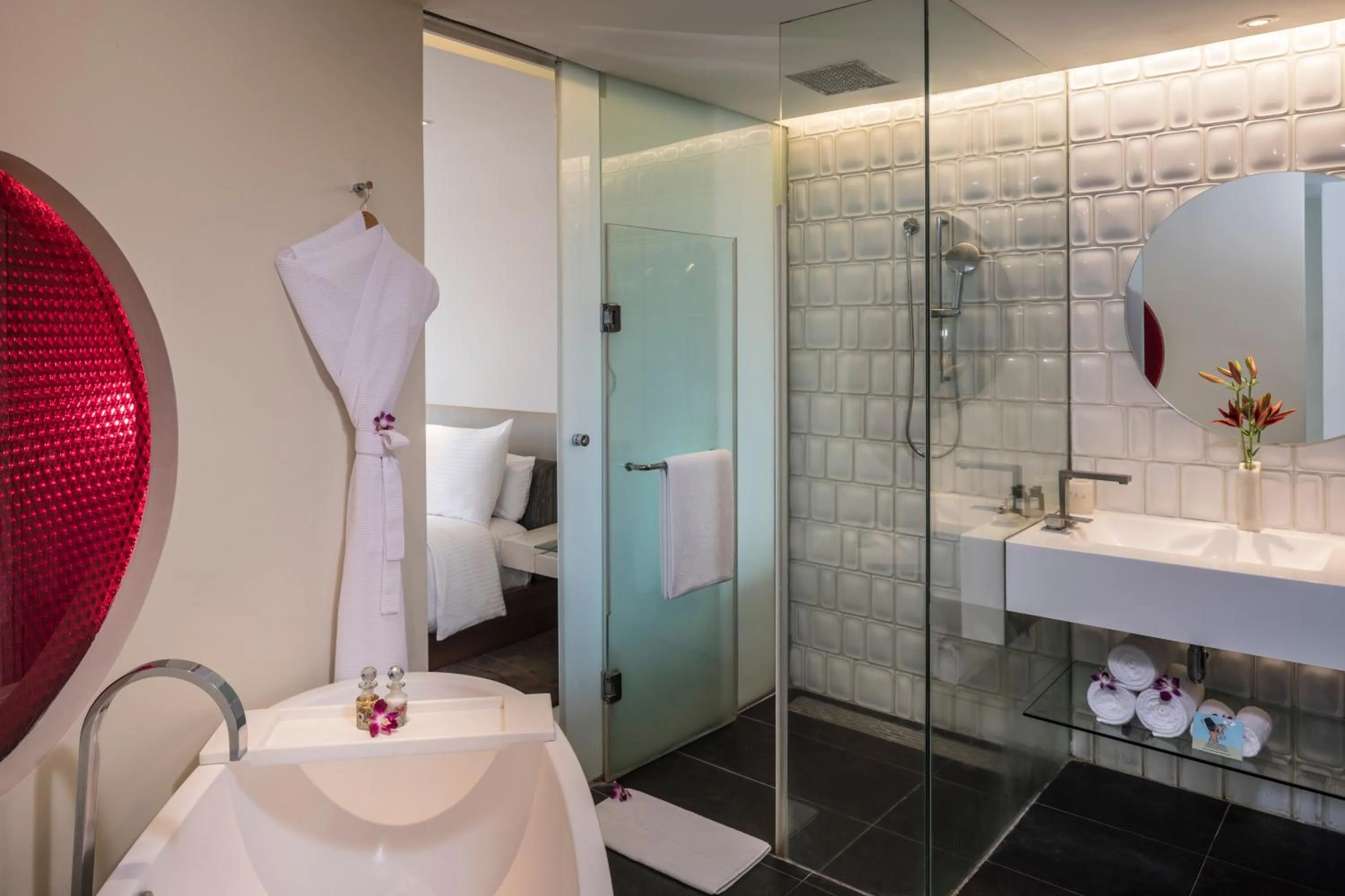 Shower in The Park Hyderabad, Banjara Hills near Hussain Sagar Lake