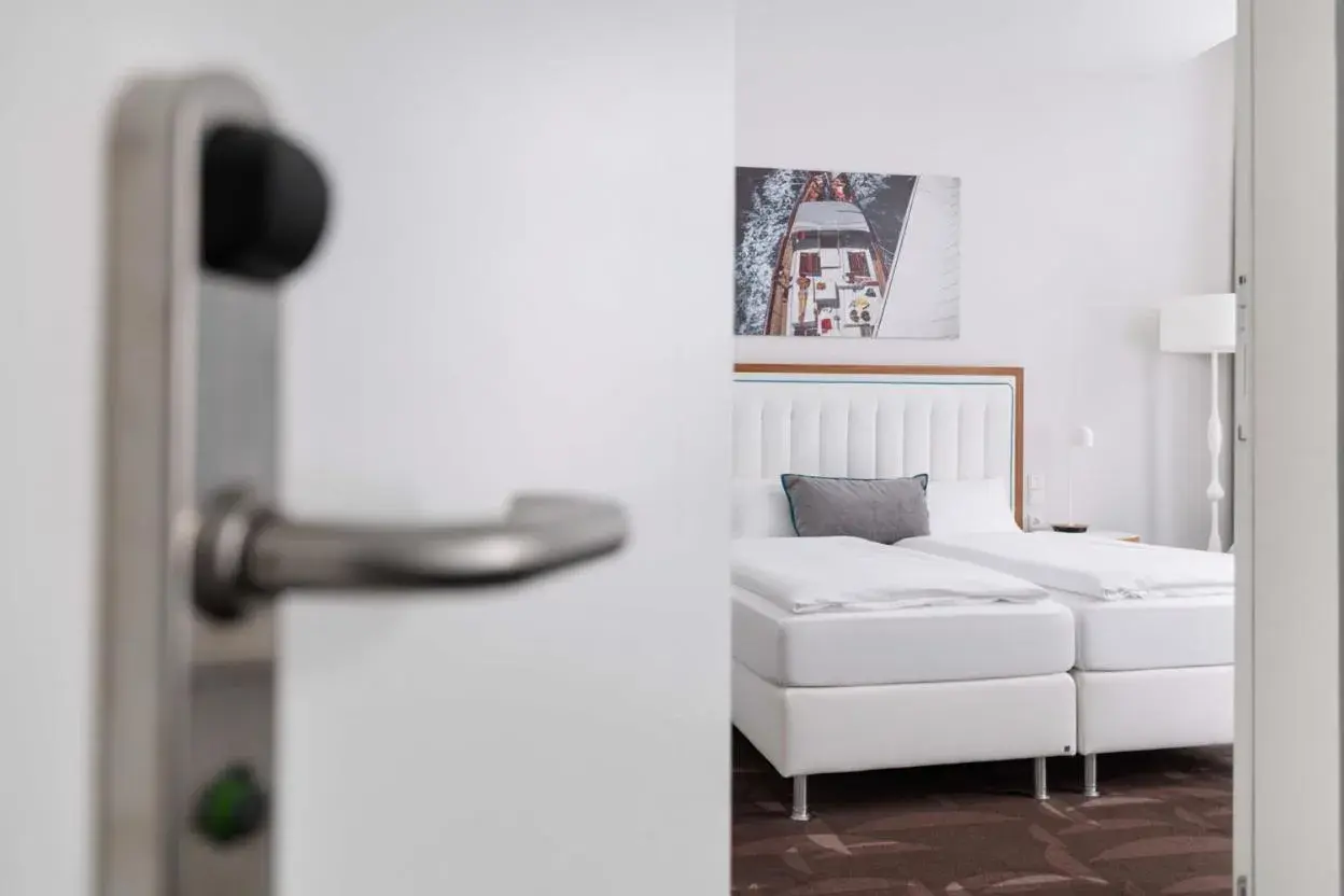 Bed in Hotel MOA Berlin Bed in Hotel MOA Berlin