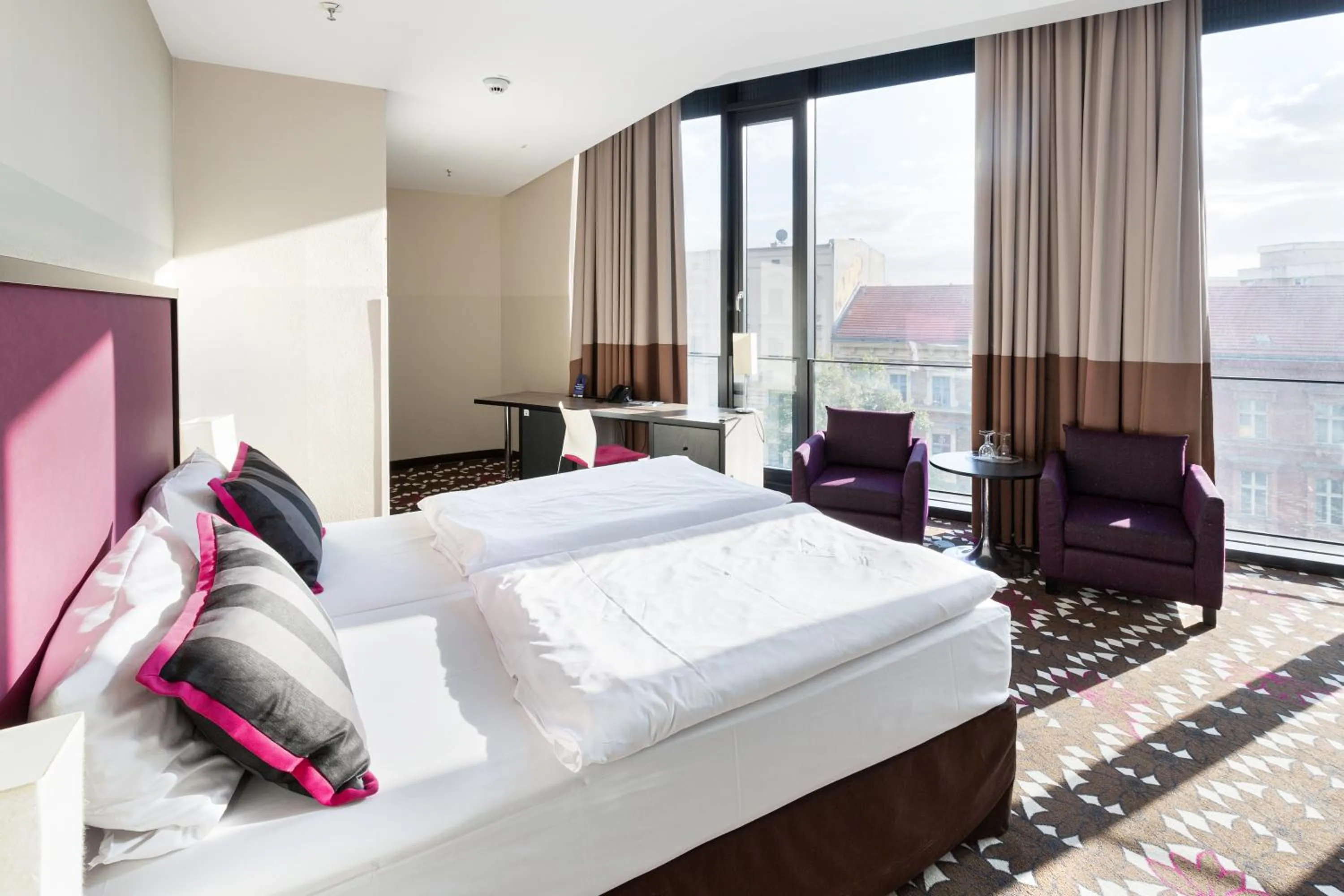 Bed in Hotel MOA Berlin