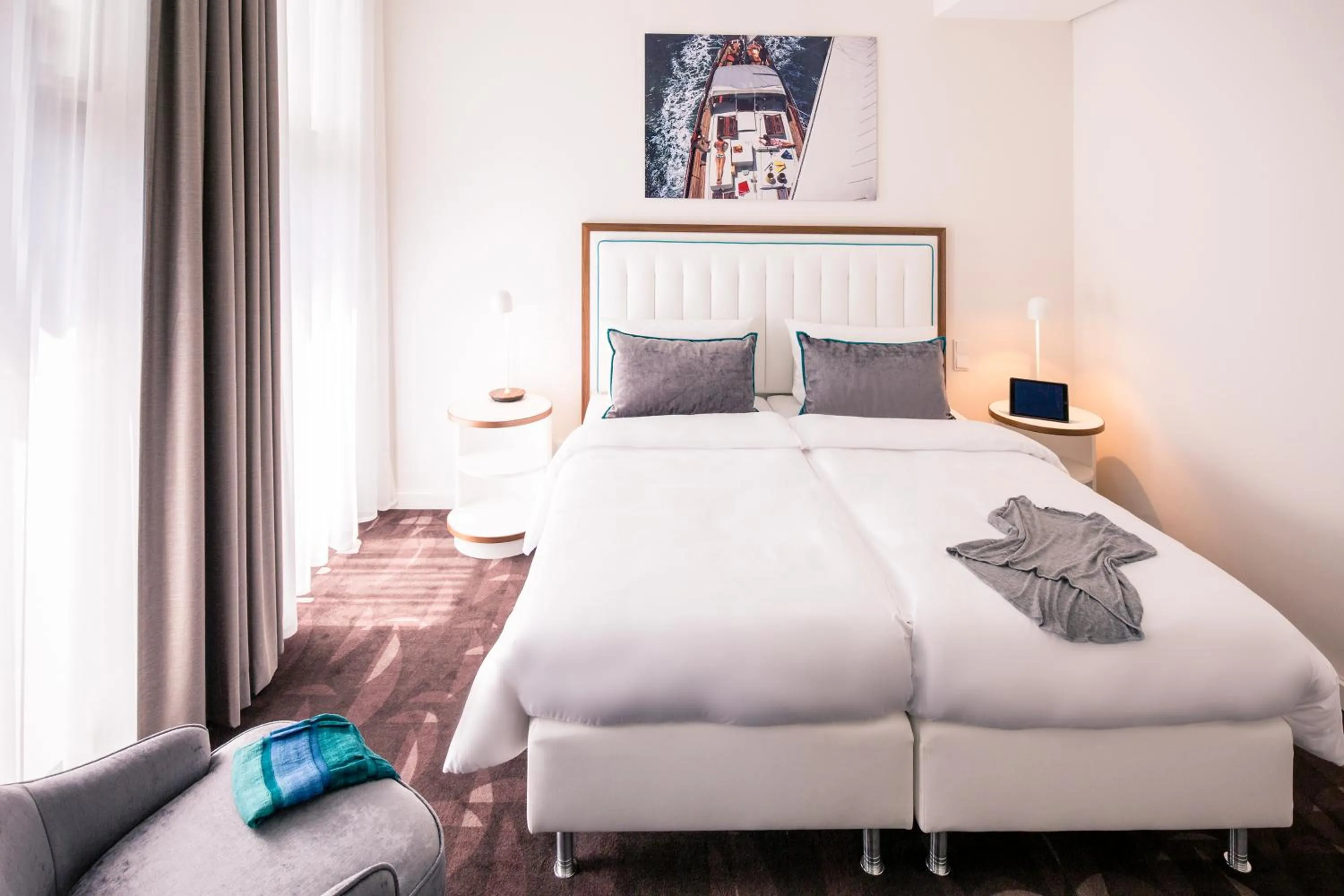 Bed in Hotel MOA Berlin