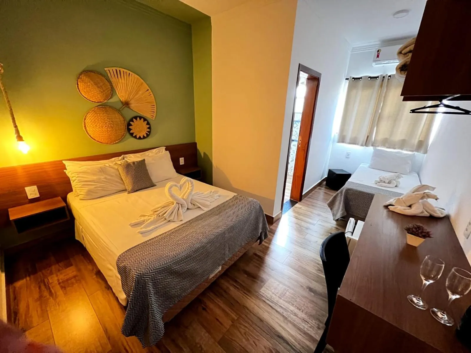 Bed in Hotel Fazenda Vale da Cachoeira