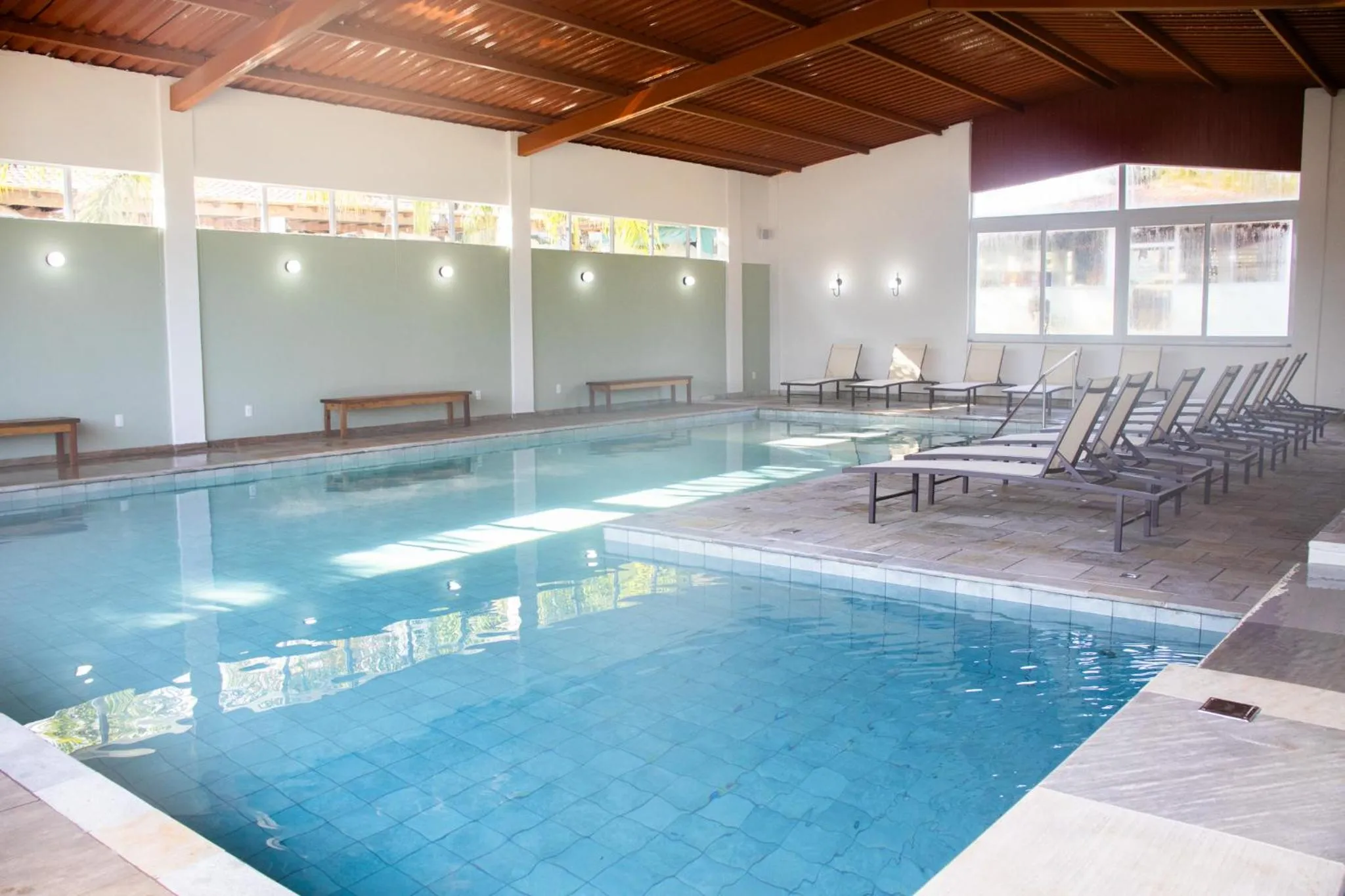 Swimming pool in Hotel Fazenda Vale da Cachoeira