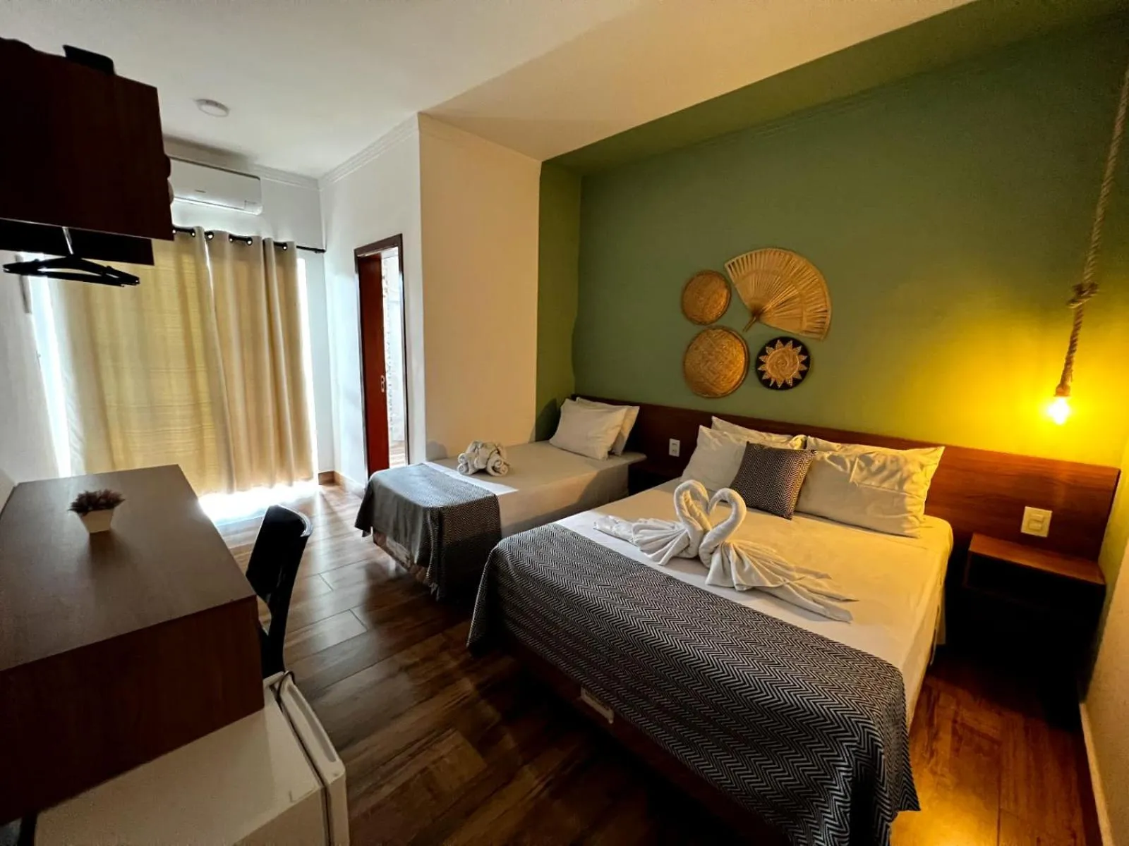 Bed in Hotel Fazenda Vale da Cachoeira