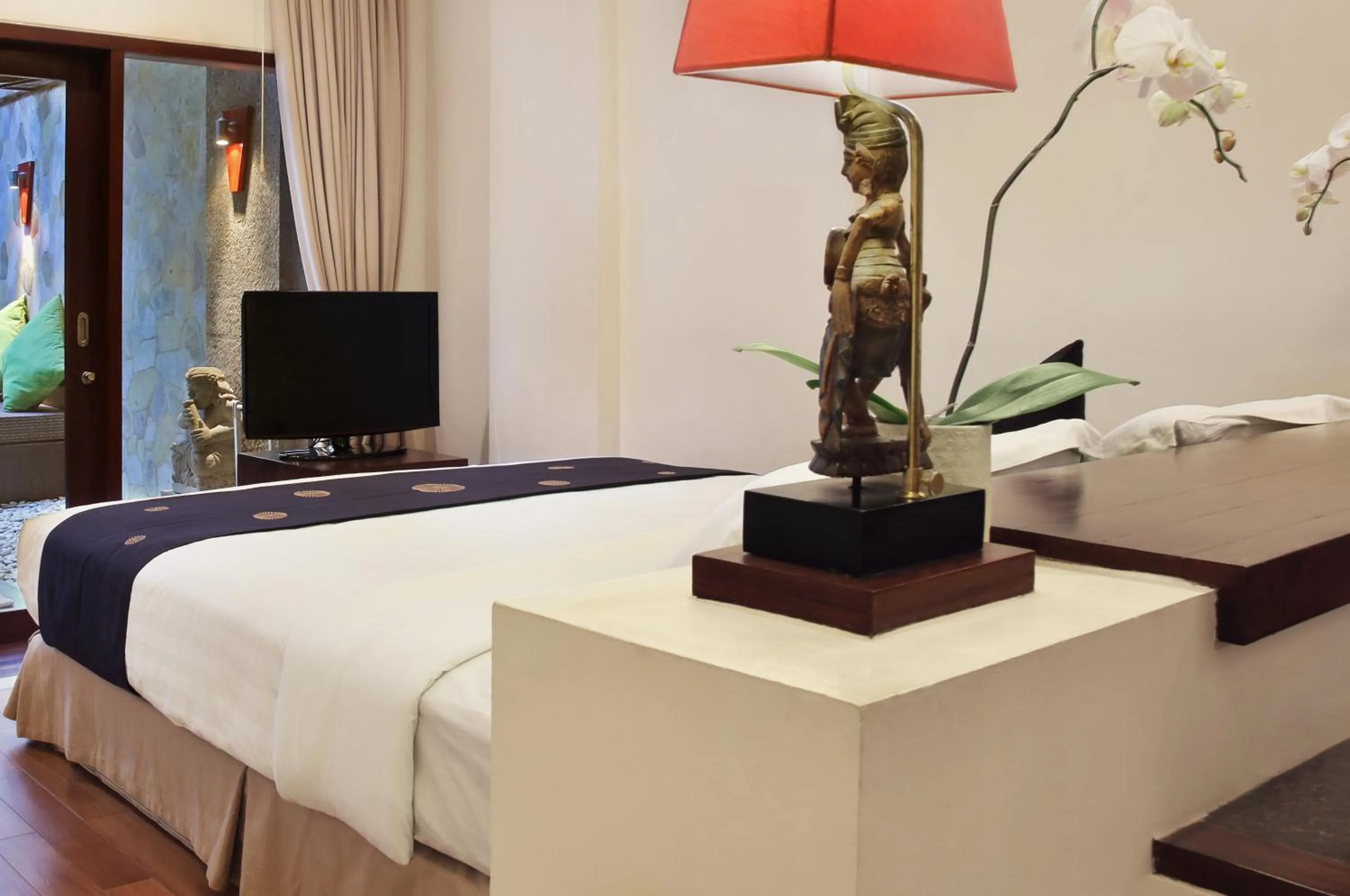 Bed in Bali Mandira Beach Resort & Spa