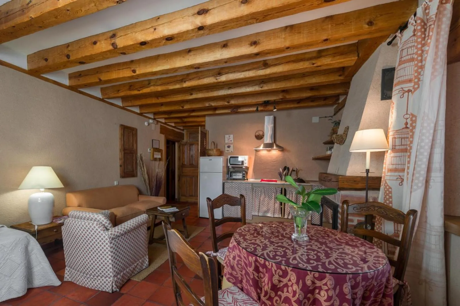 fireplace in Apartamentos Lobiche