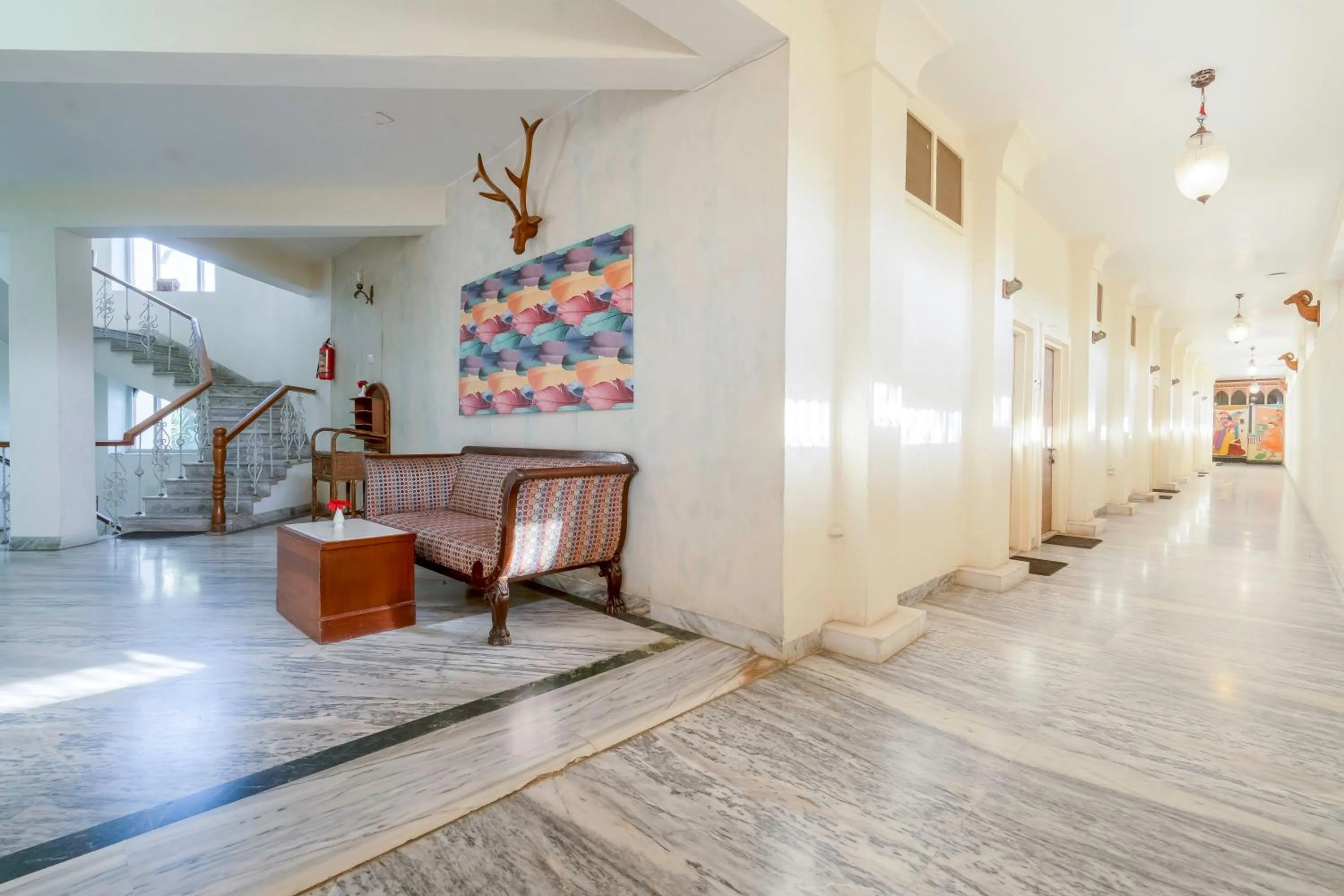 Lobby or reception in Hotel Chandrawati Palace