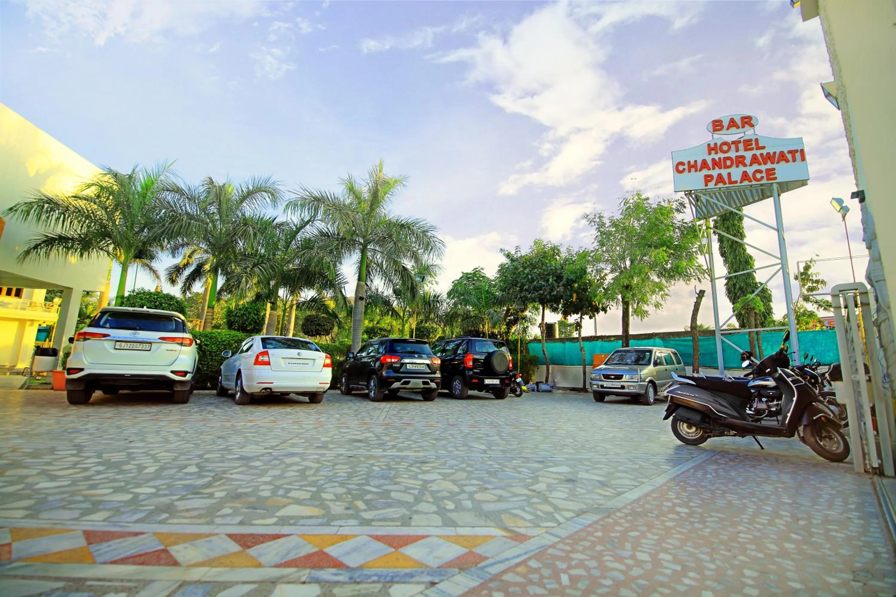 Parking in Hotel Chandrawati Palace