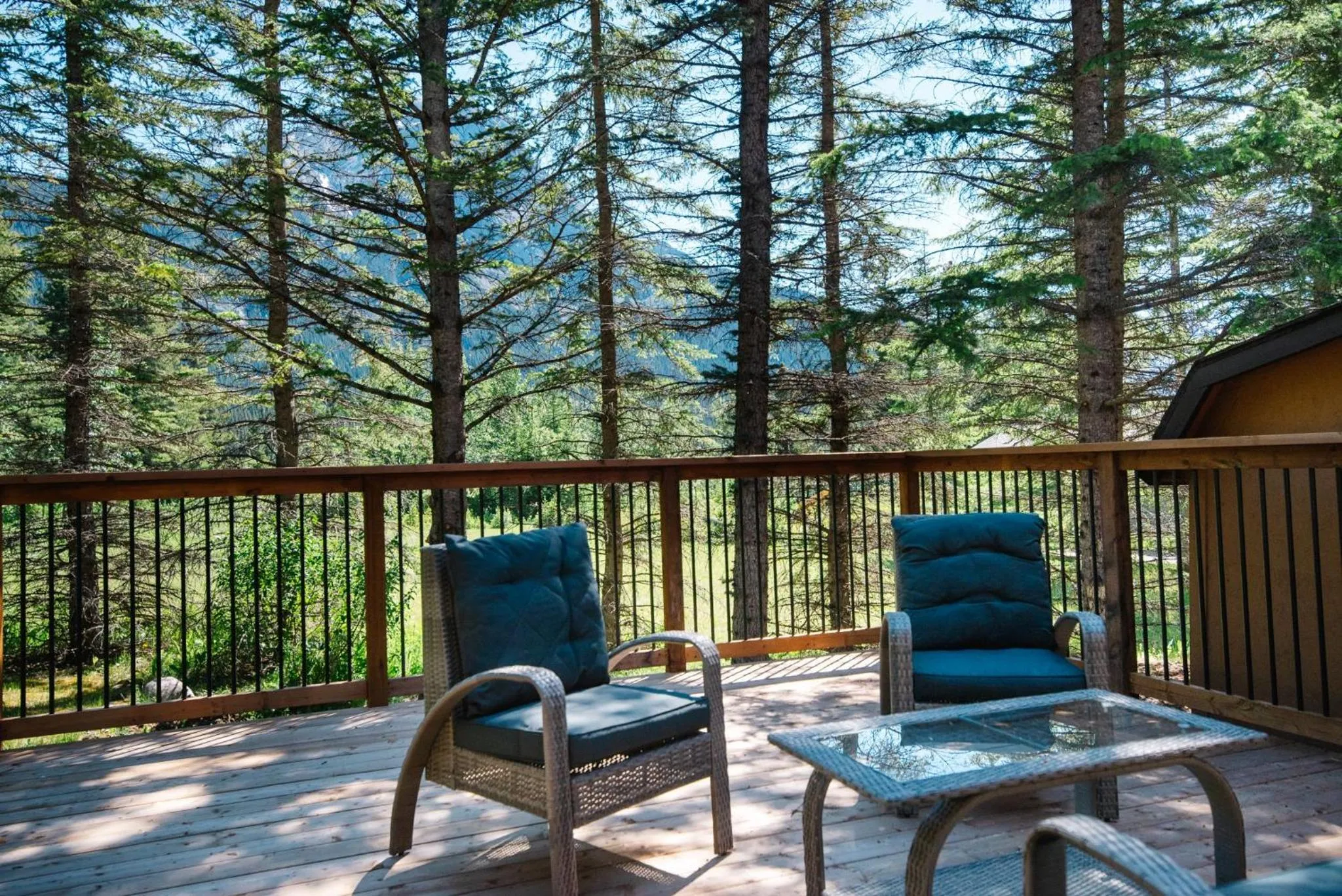 Patio in Overlander Mountain Lodge
