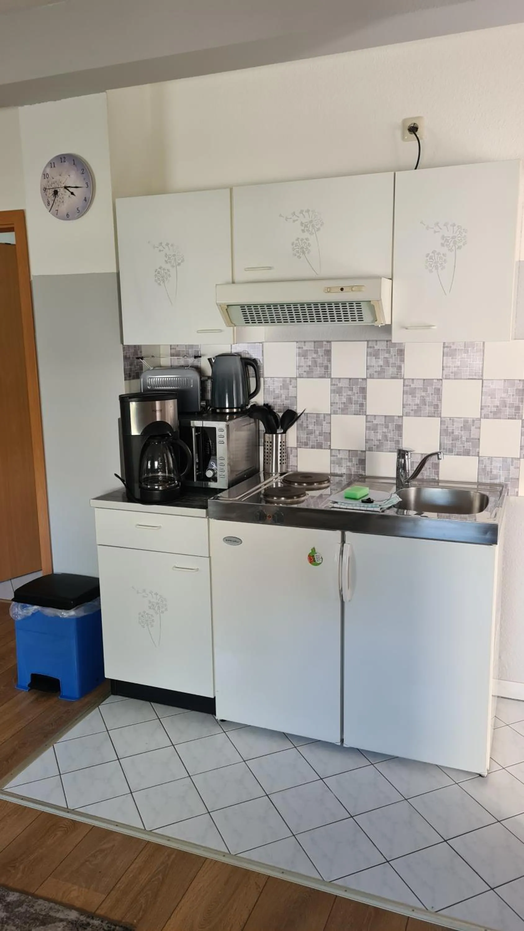 Kitchen or kitchenette in Pension "Am Fischerweg"