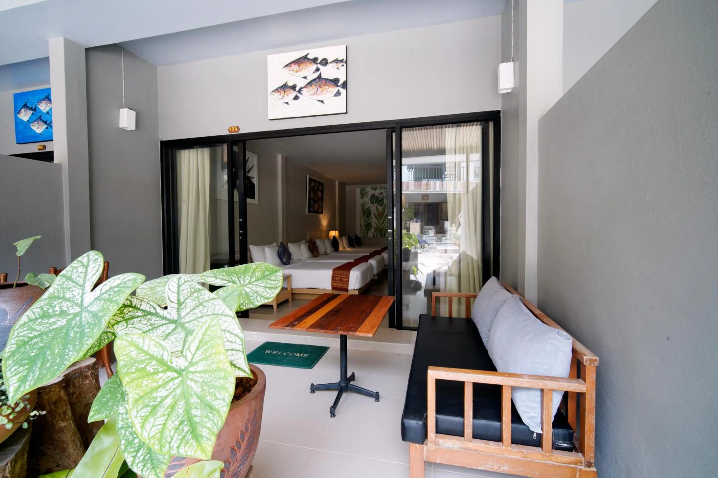 Seating area in Villa Cha-Cha Salad Beach Koh Phangan