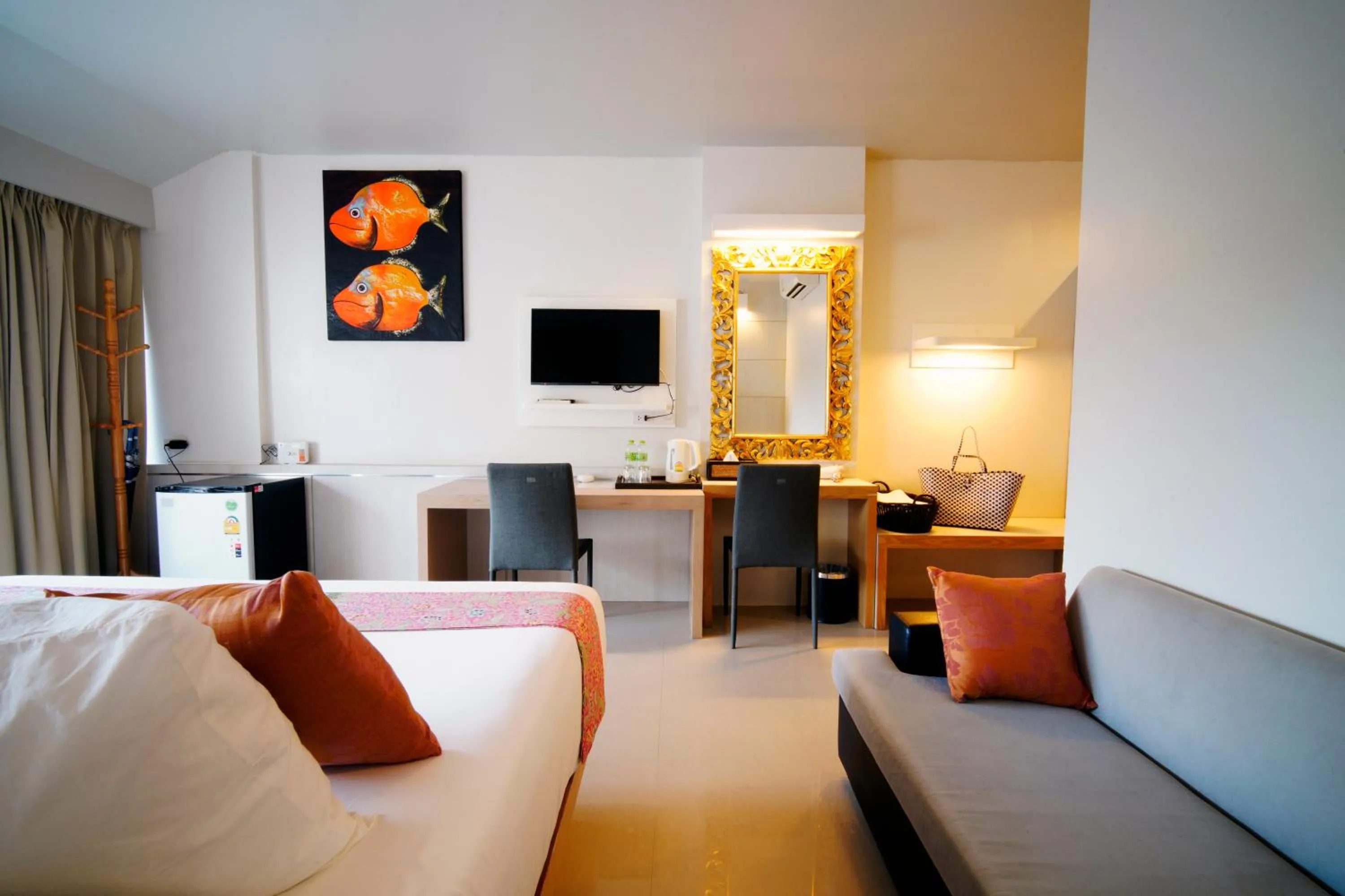 TV and multimedia, Bed in Villa Cha-Cha Salad Beach Koh Phangan